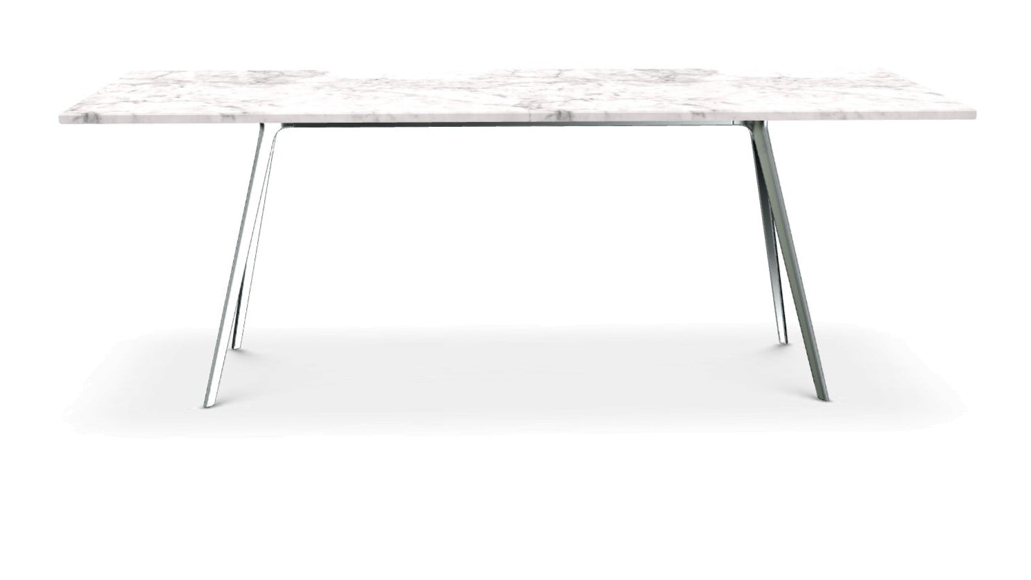 Stôl BAGUETTE leštený hliníkový podstavec