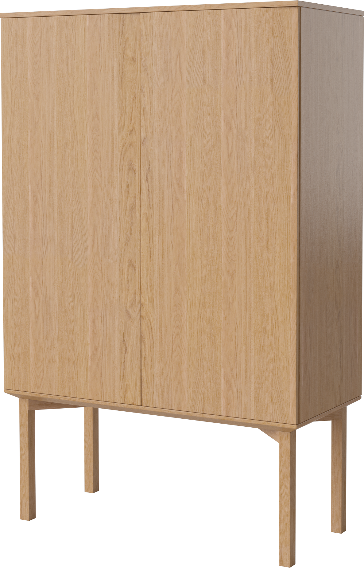 Skriňa SILENT z dubového dreva s dreveným podstavcom