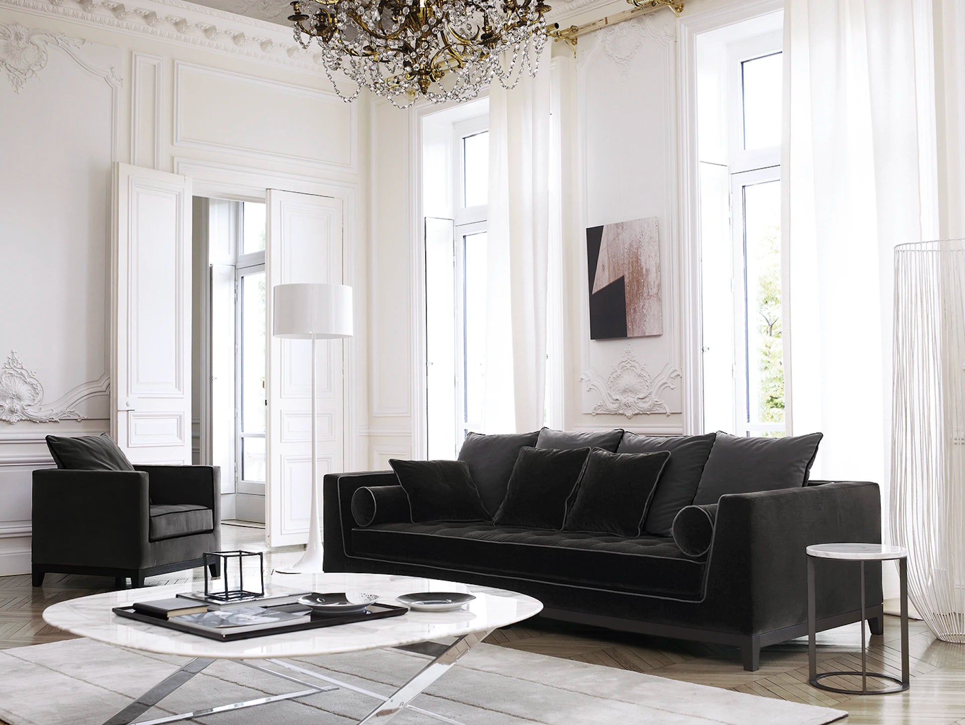 SPUN LIGHT White Floor Lamp