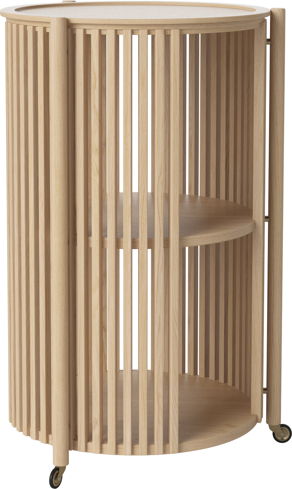 Barový stolík STORY z bieleného dubového dreva