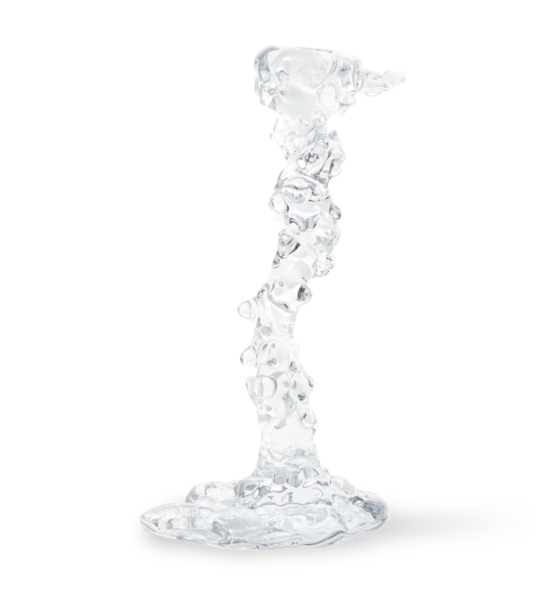 Svietnik GLASS DRIP priehľadný