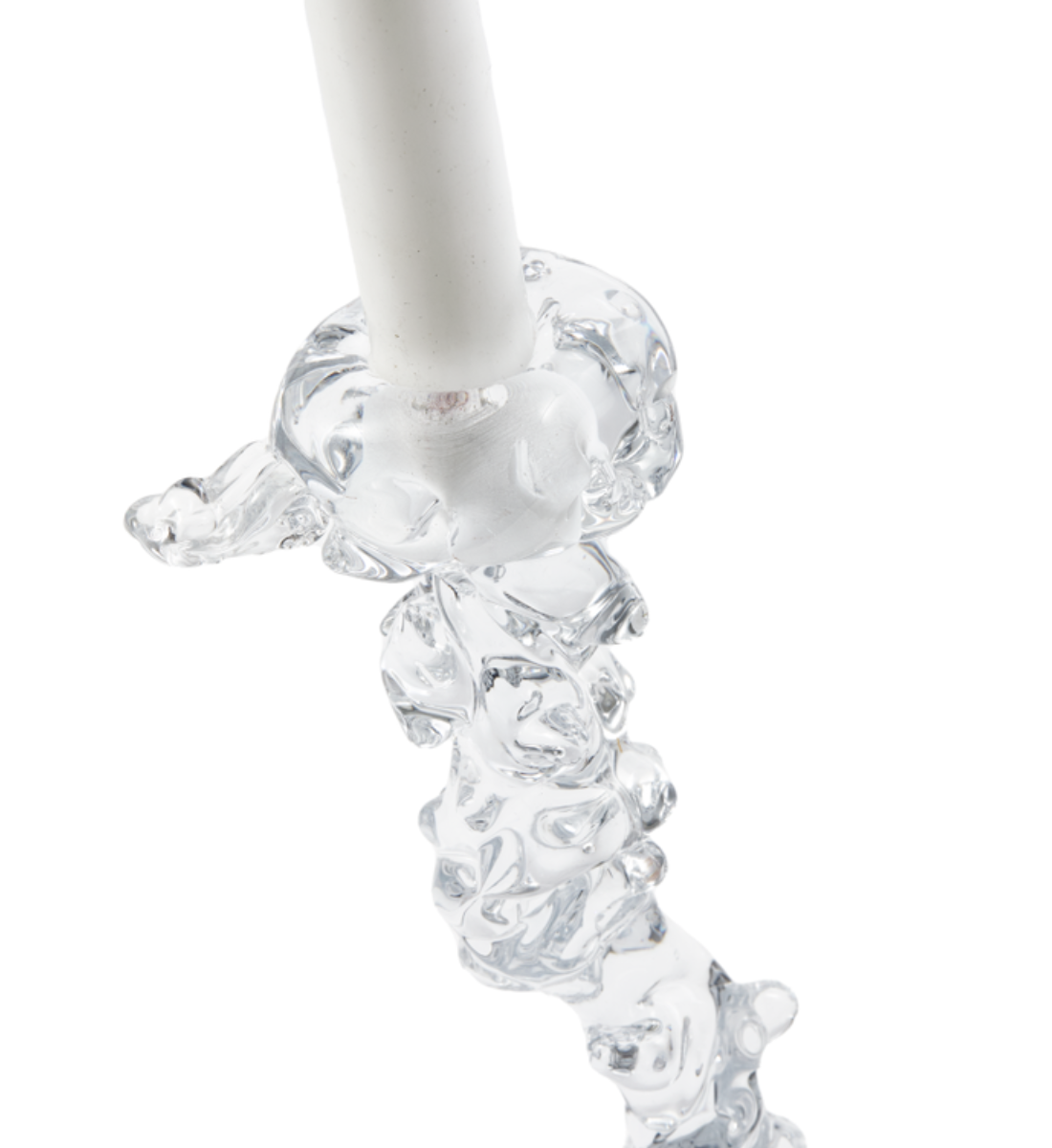 Svietnik GLASS DRIP priehľadný