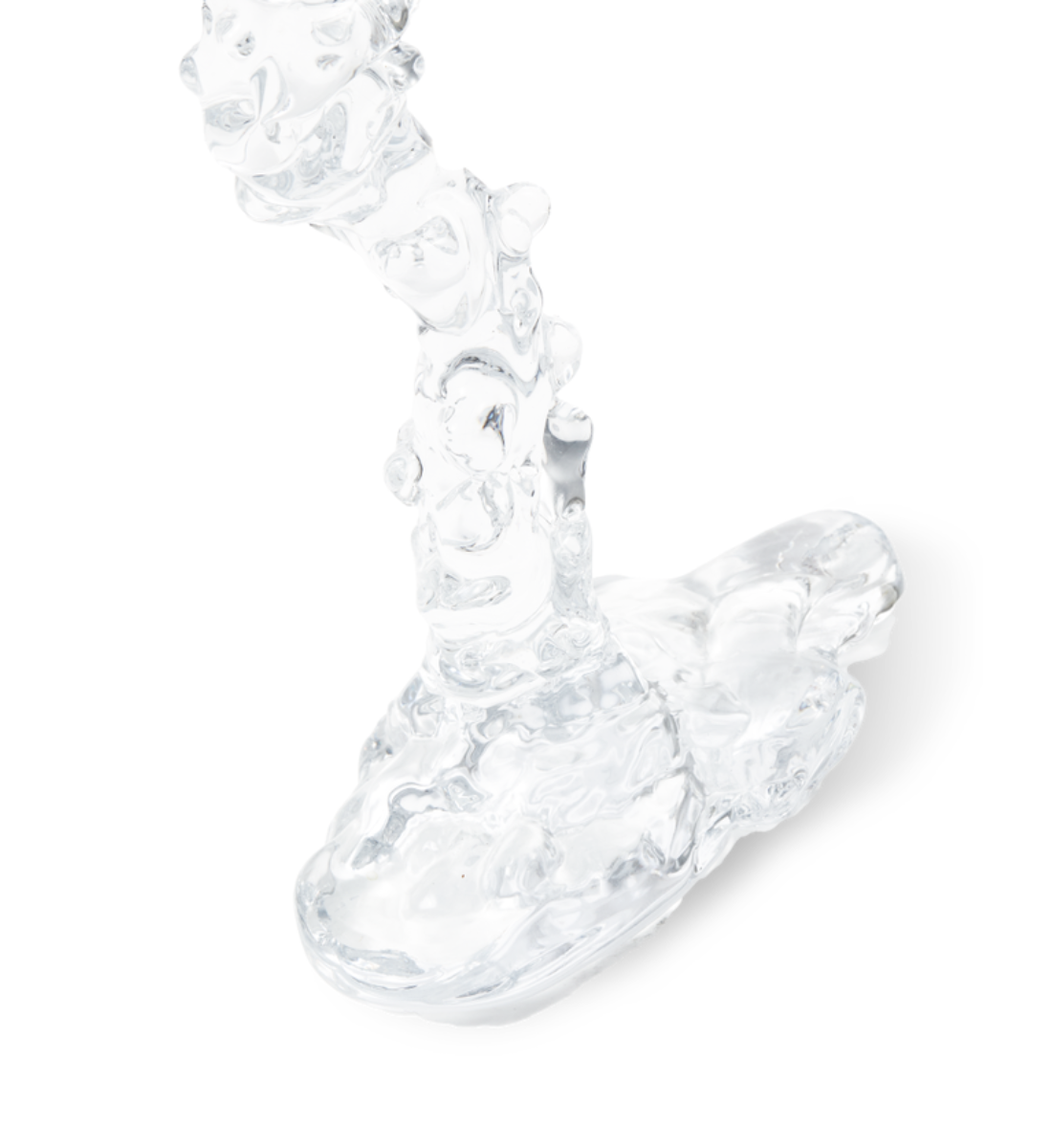 Svietnik GLASS DRIP priehľadný