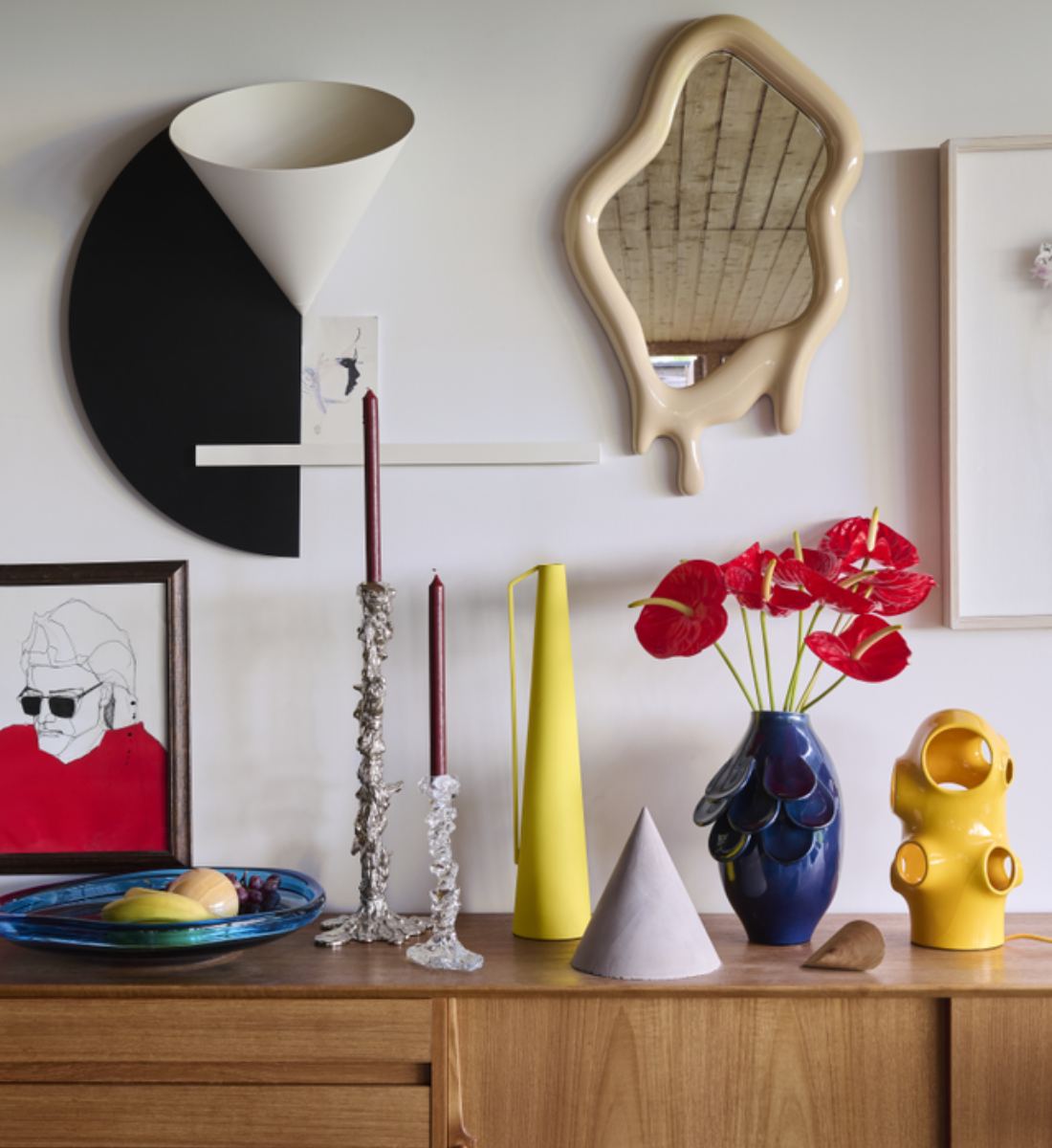 Svietnik GLASS DRIP priehľadný