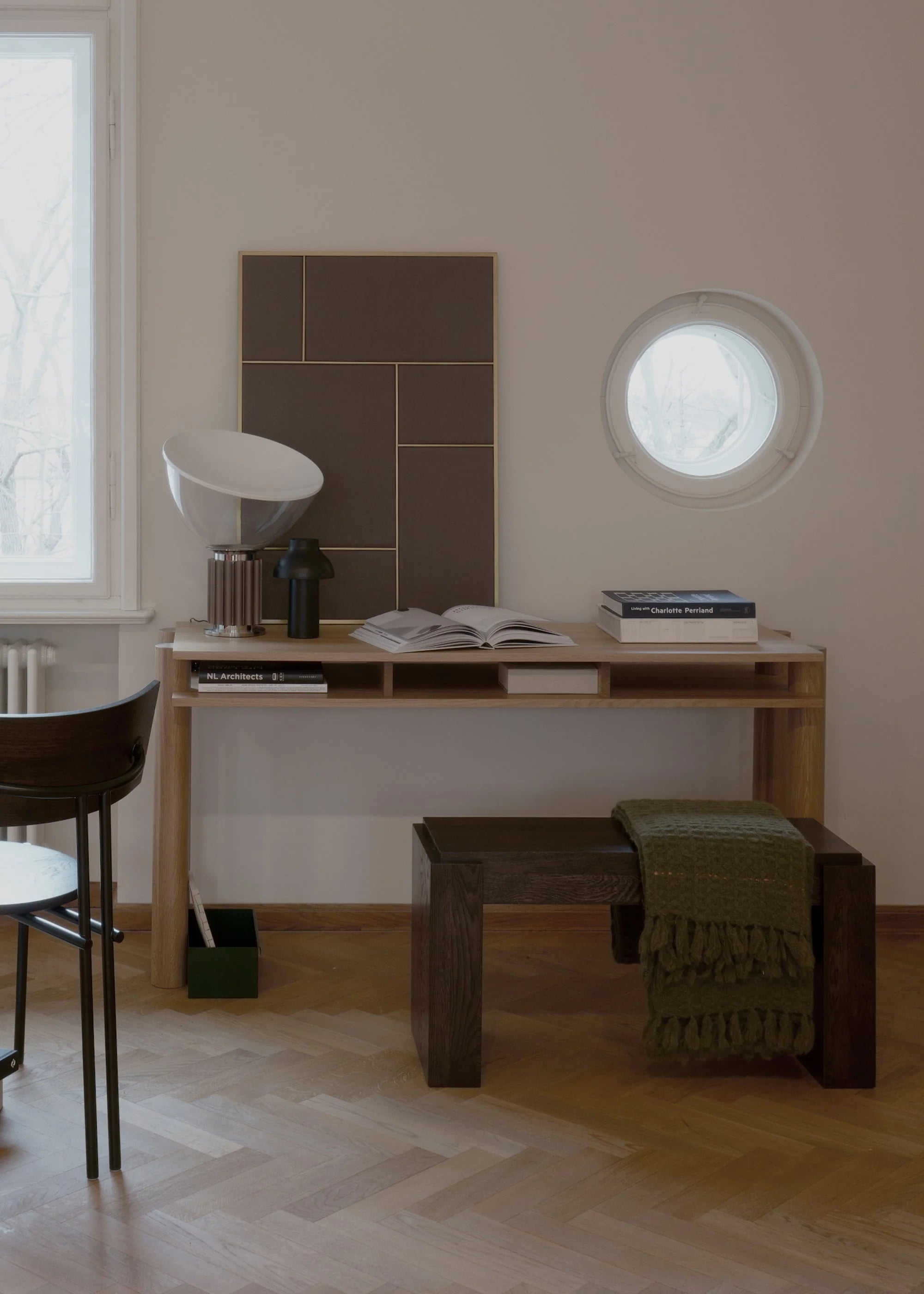 Biurko BOLD czarne drewno dębowe