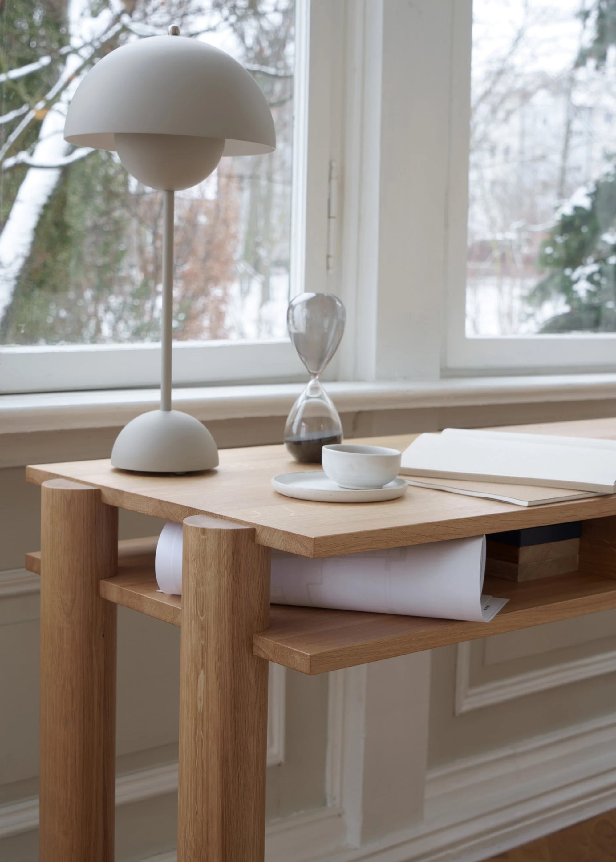 Biurko BOLD czarne drewno dębowe