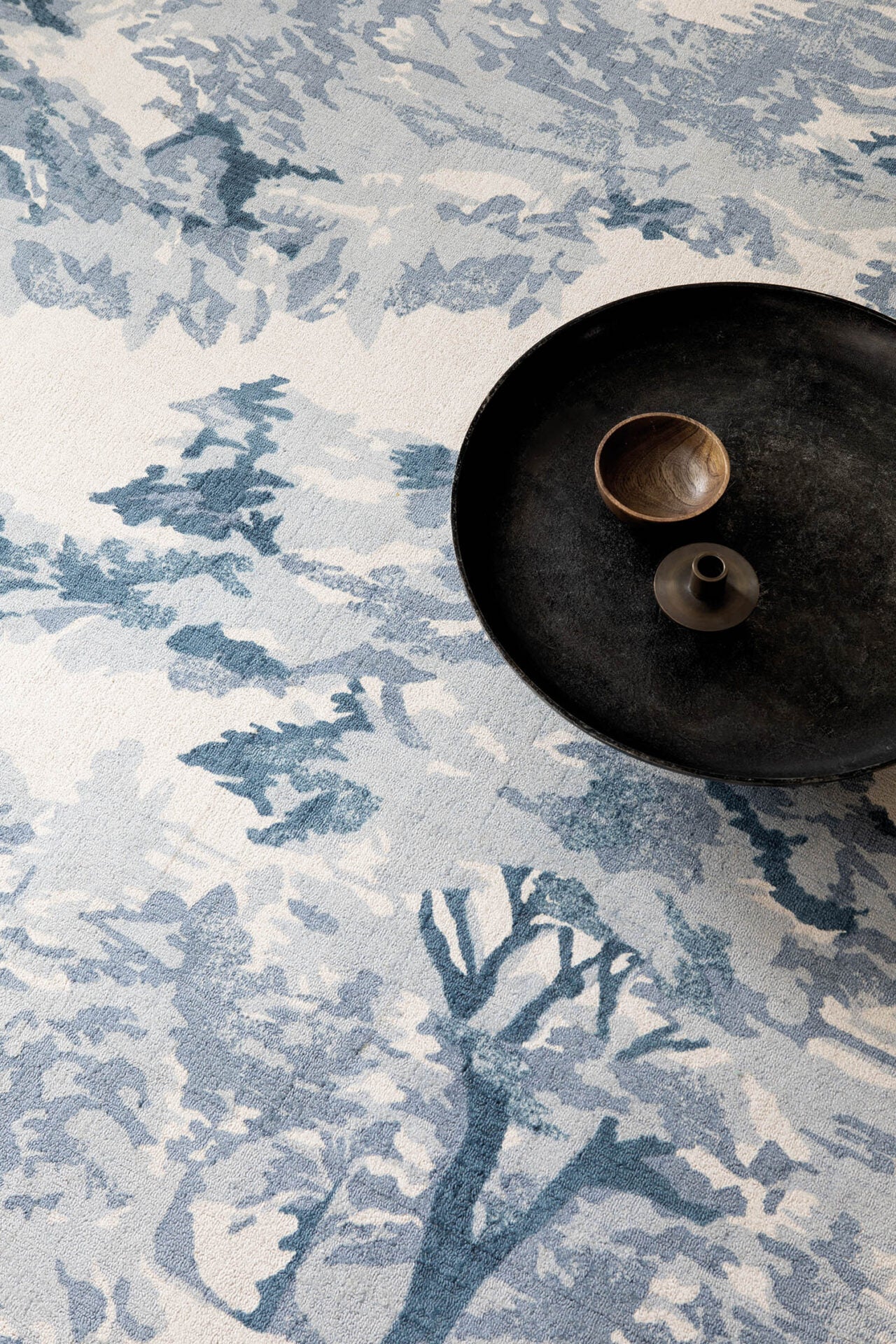 LANDSCAPE TOILE rug light blue