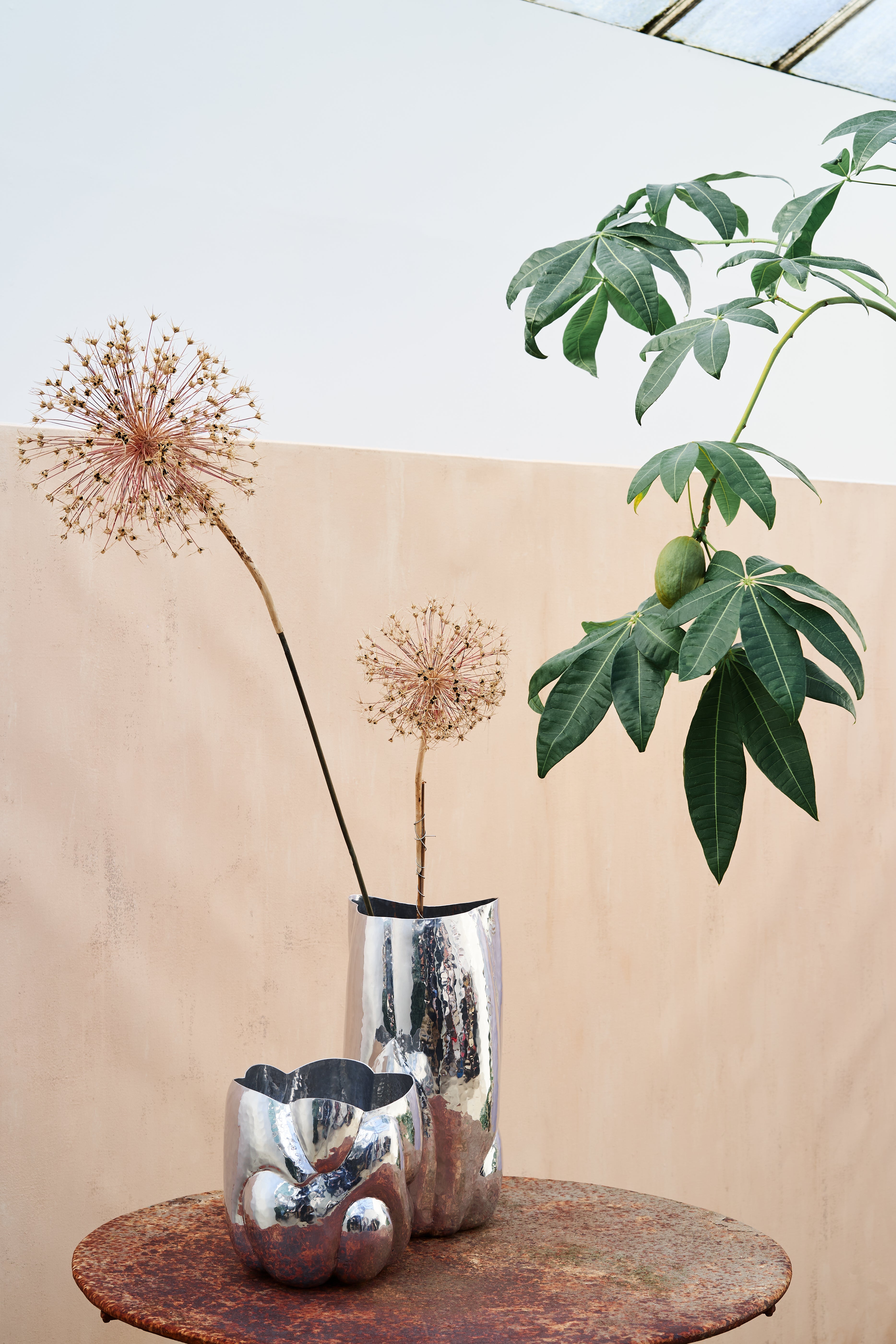 Váza CLOUD TALL strieborná