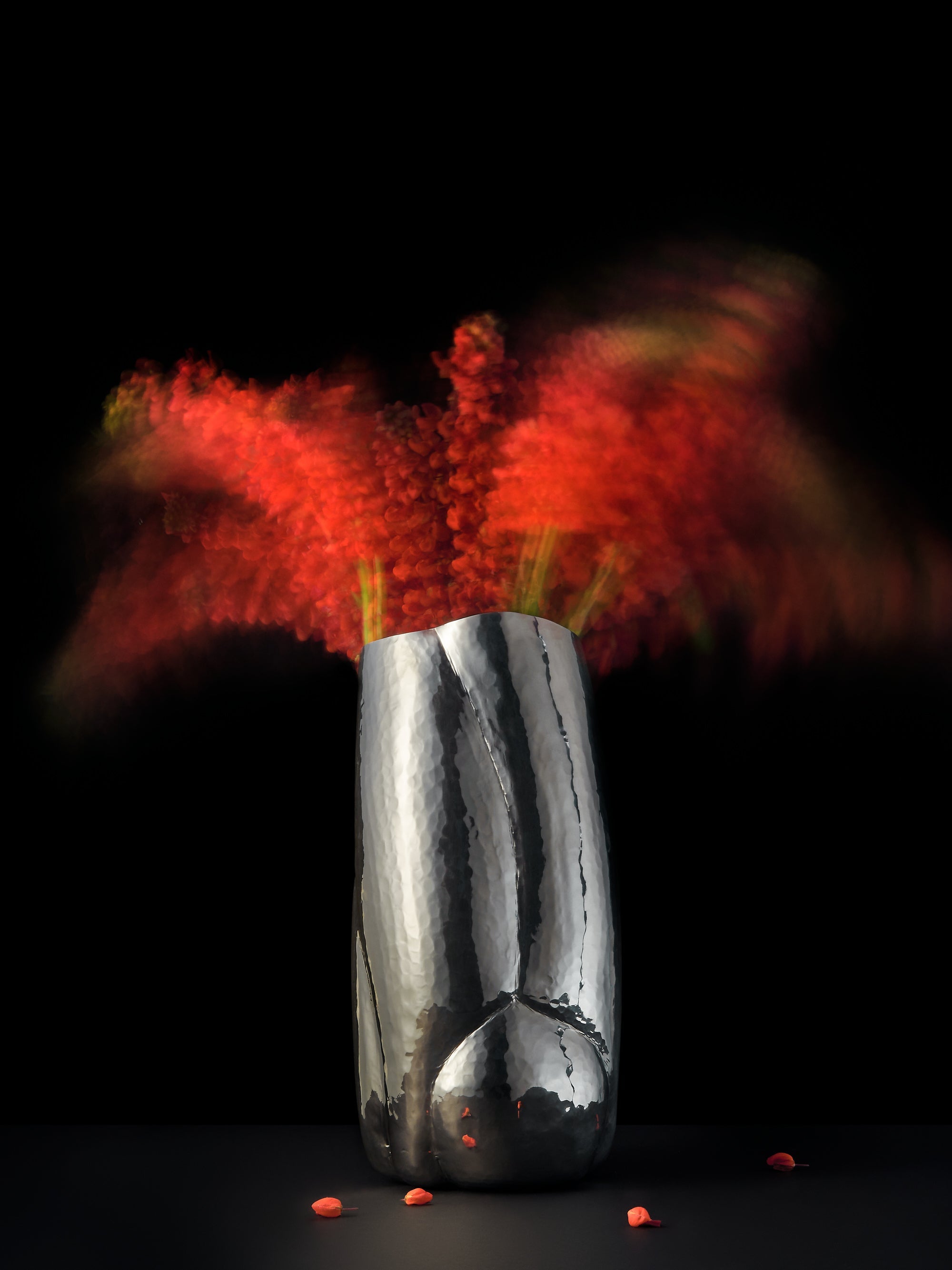 Váza CLOUD TALL strieborná