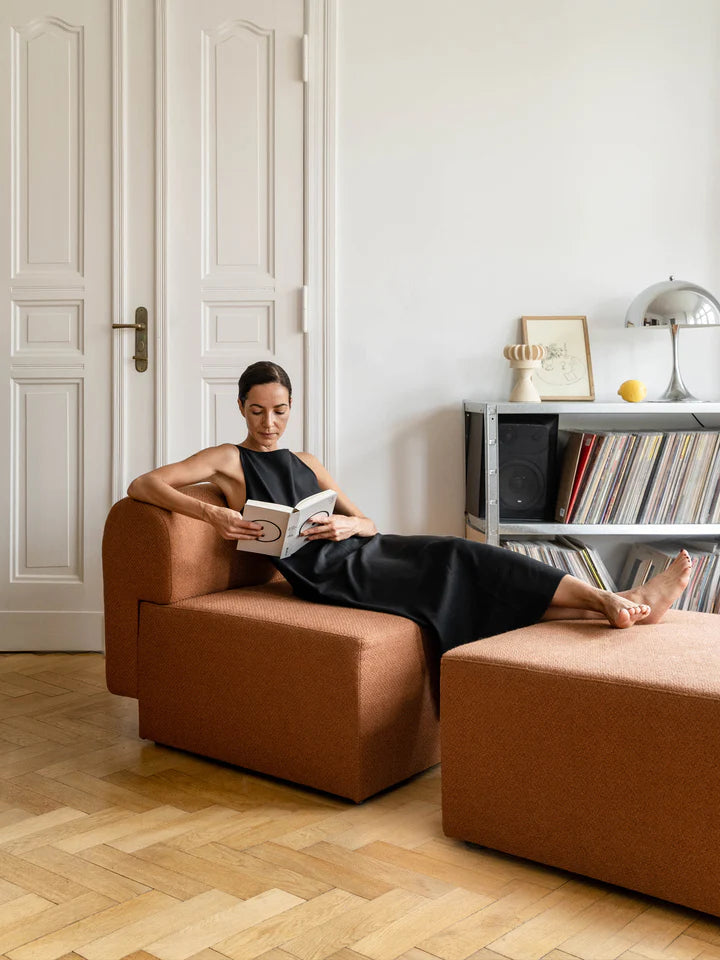 TORI armchair brown bouclé