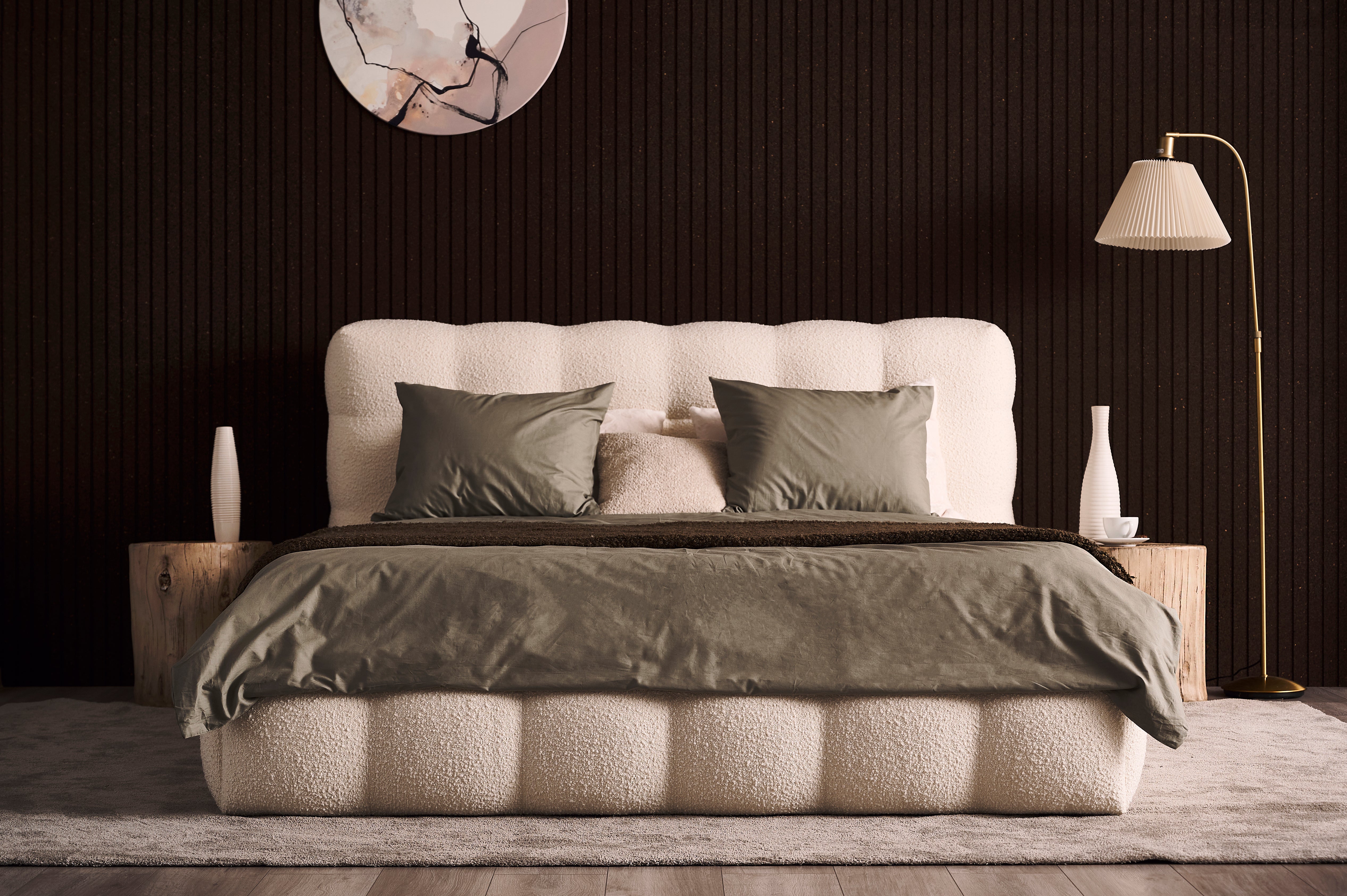 Upholstered bed MICHELLE customizable