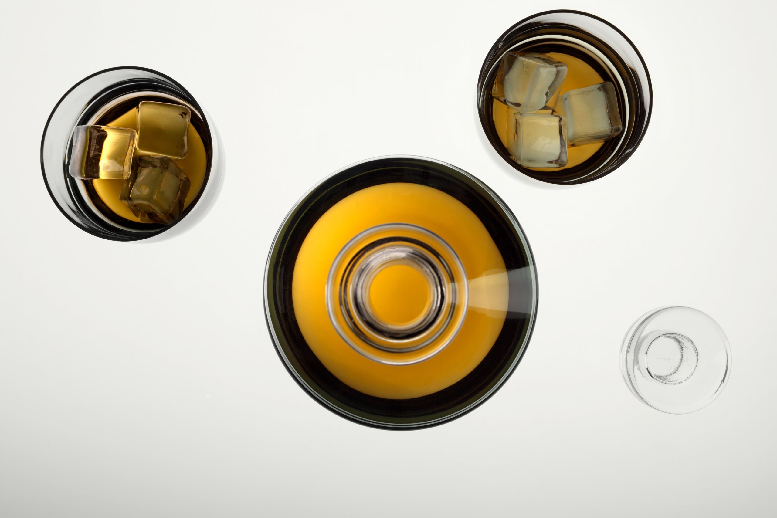 Carafe tank black inflatable glass