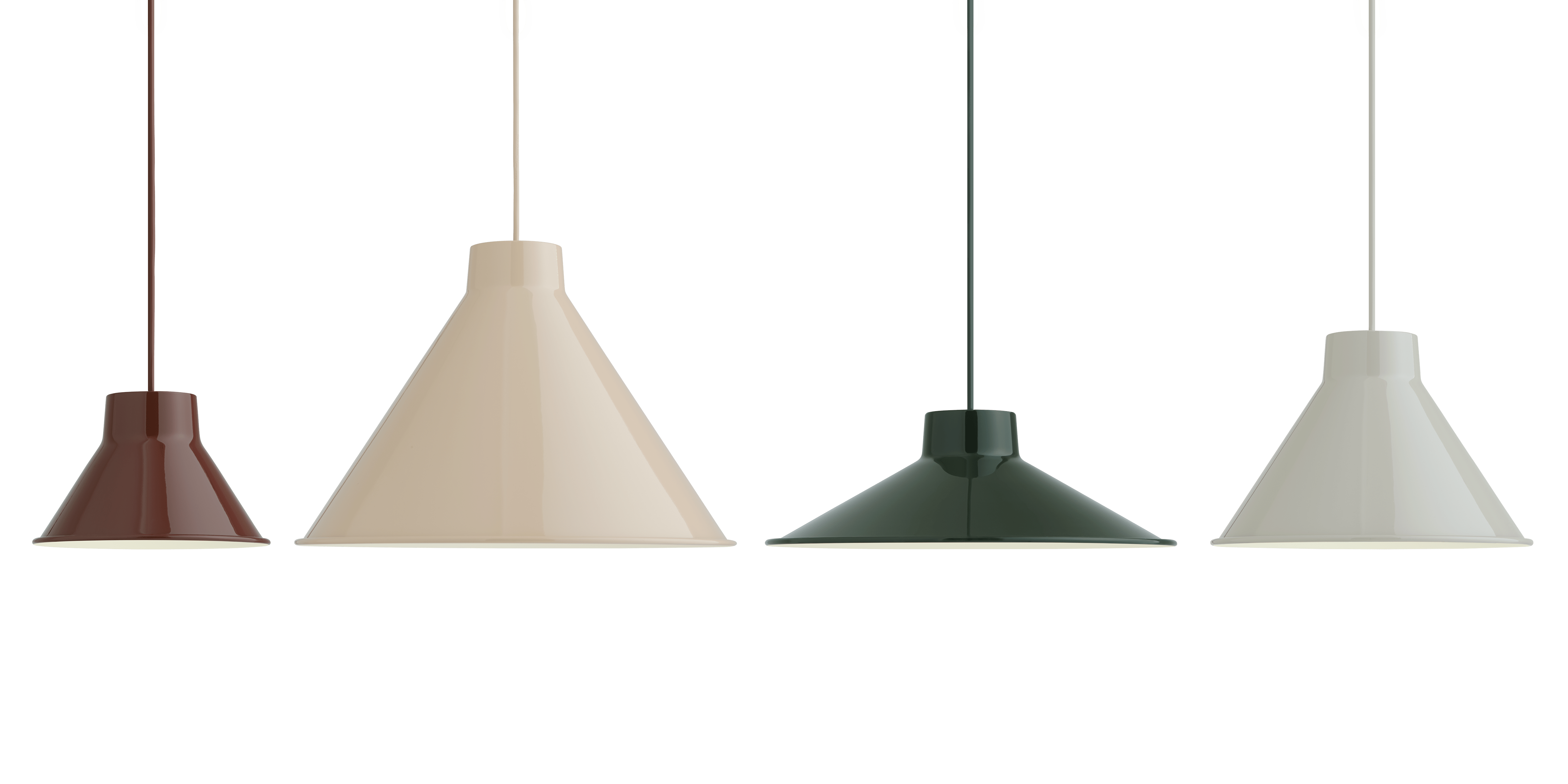 Závesná lampa TOP bordová