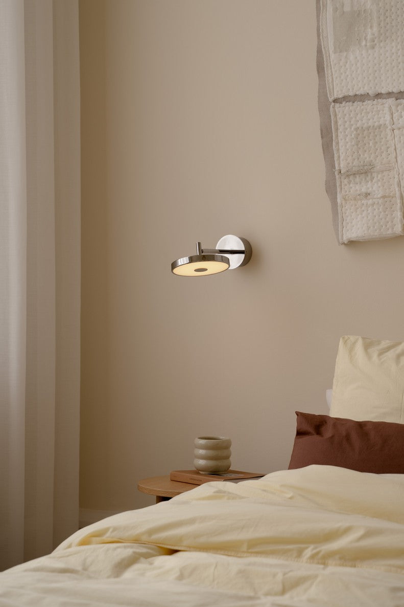 Asteria Monochrome Wall Lamp Silver