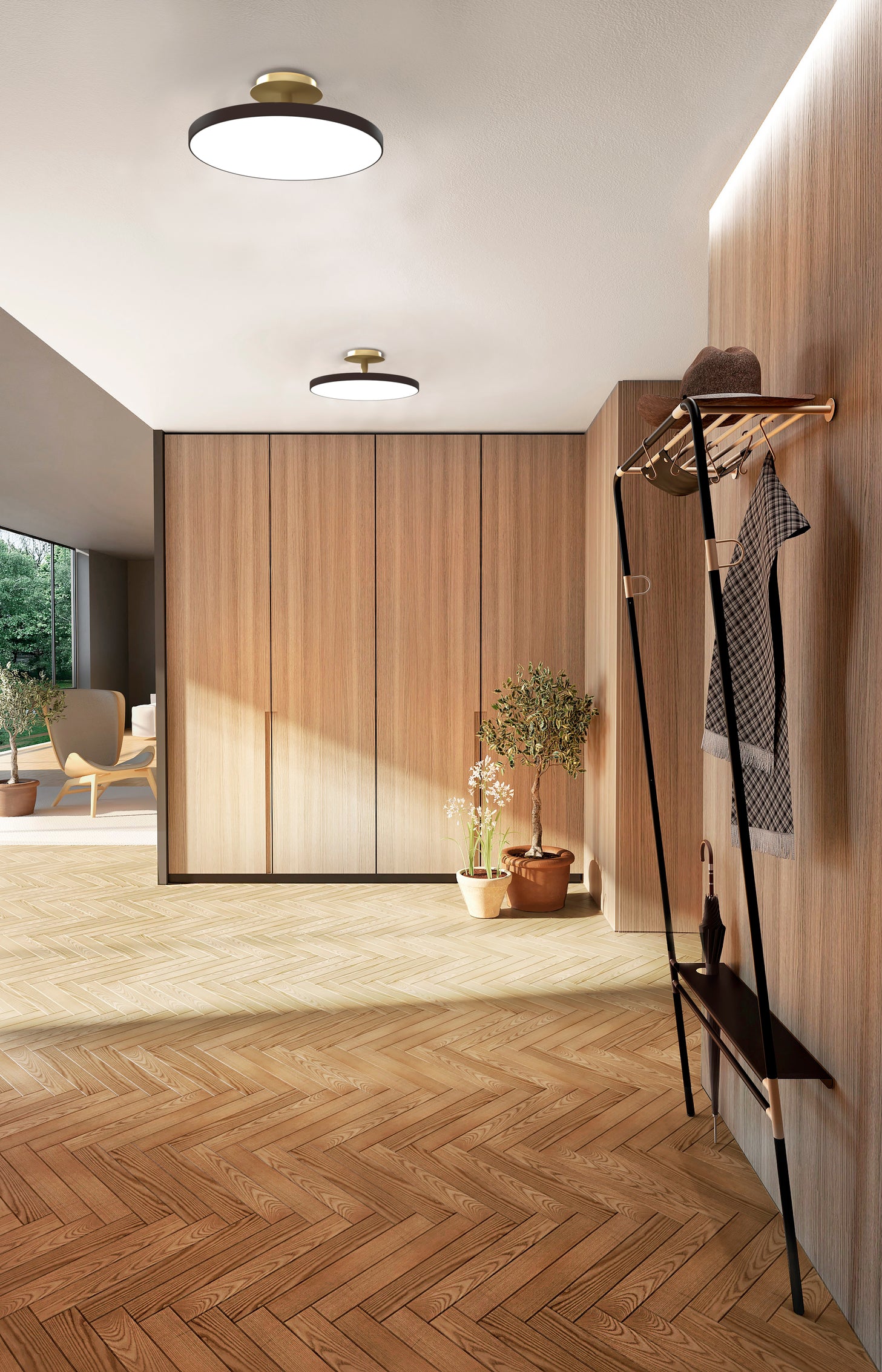 Stropná lampa ASTERIA UP PLUS čierna