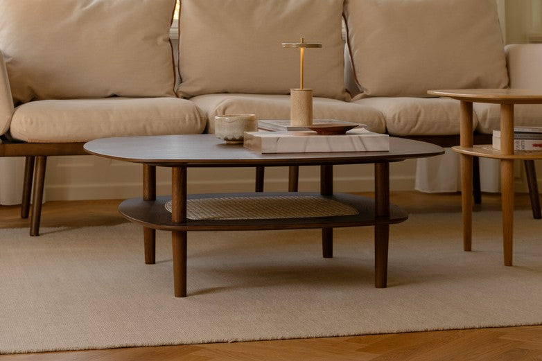 Stolná lampa ASTERIA MOVE MINI travertín so zlatým prvkom