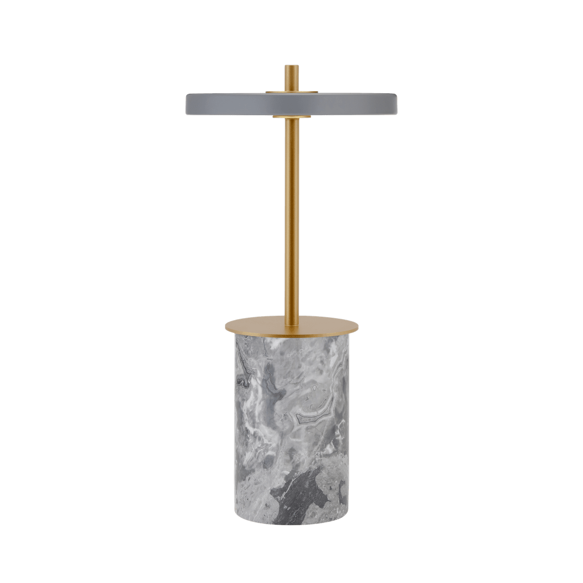 Stolná lampa ASTERIA MOVE MINI šedý mramor so zlatým prvkom