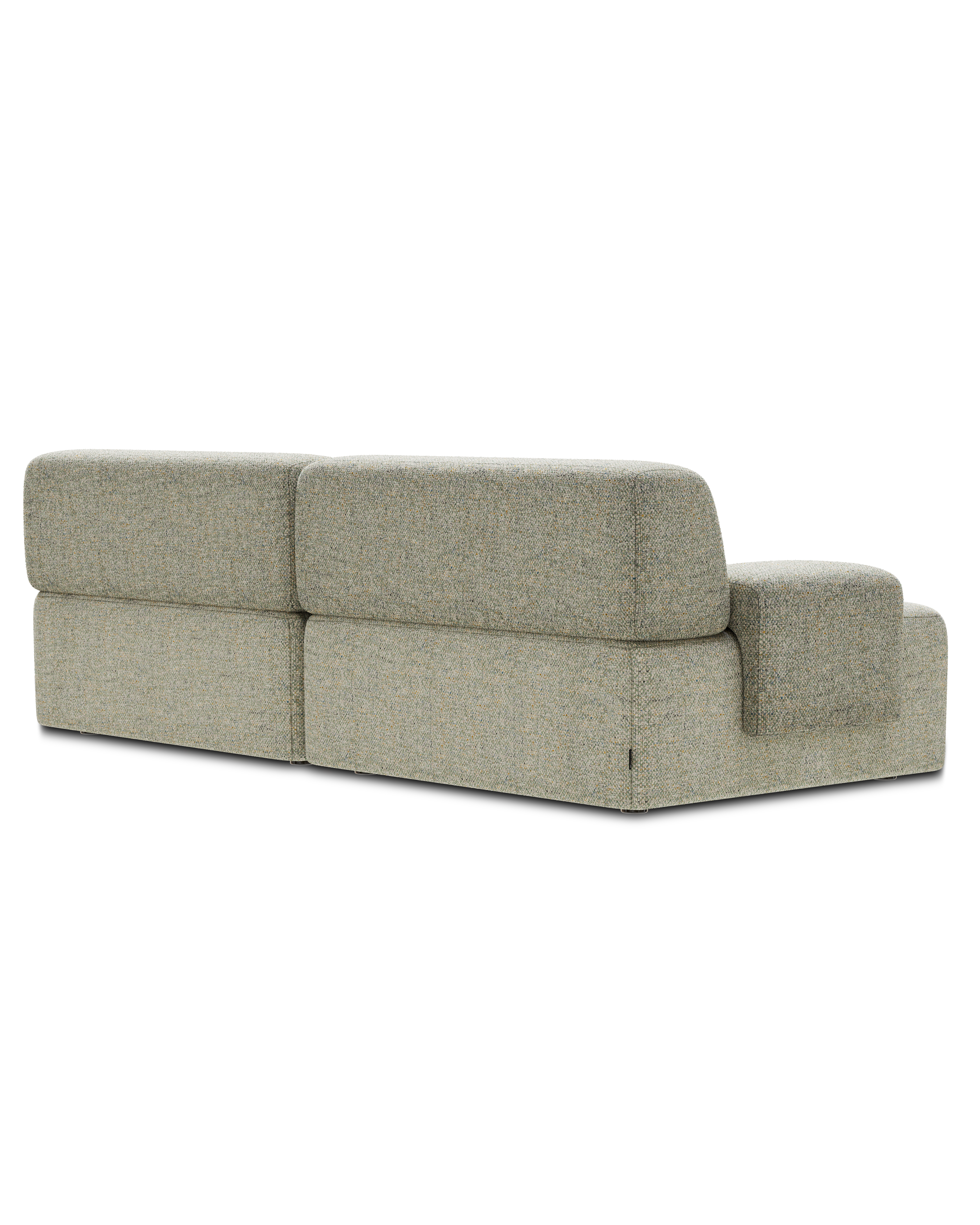 Modulárna pohovka pre 2 osoby UMI svetlozelená