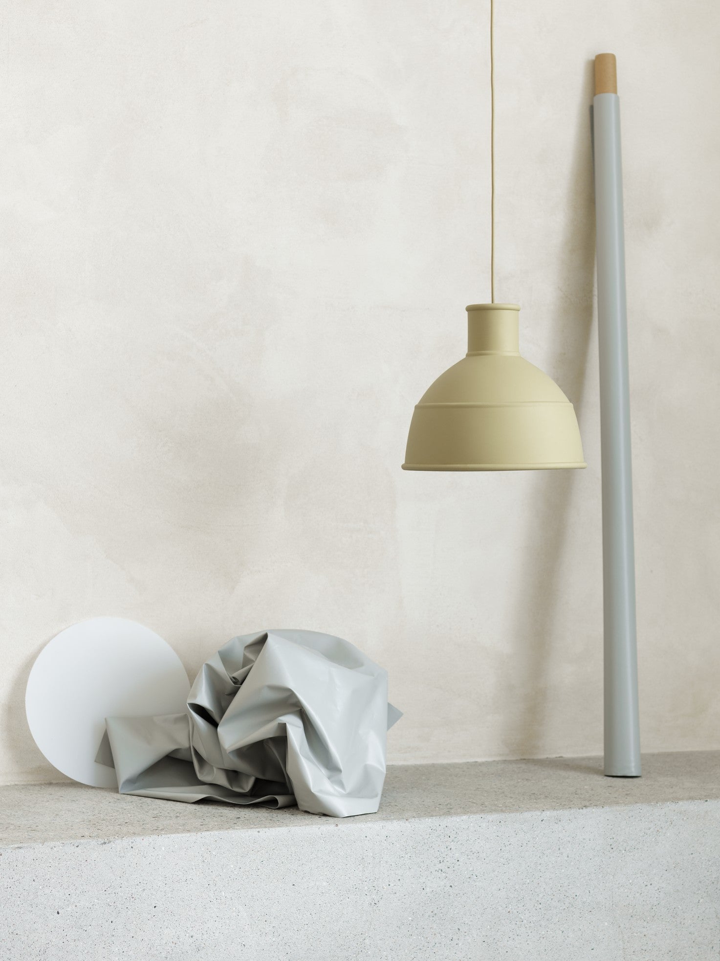 Závesná lampa UNFOLD svetložltá