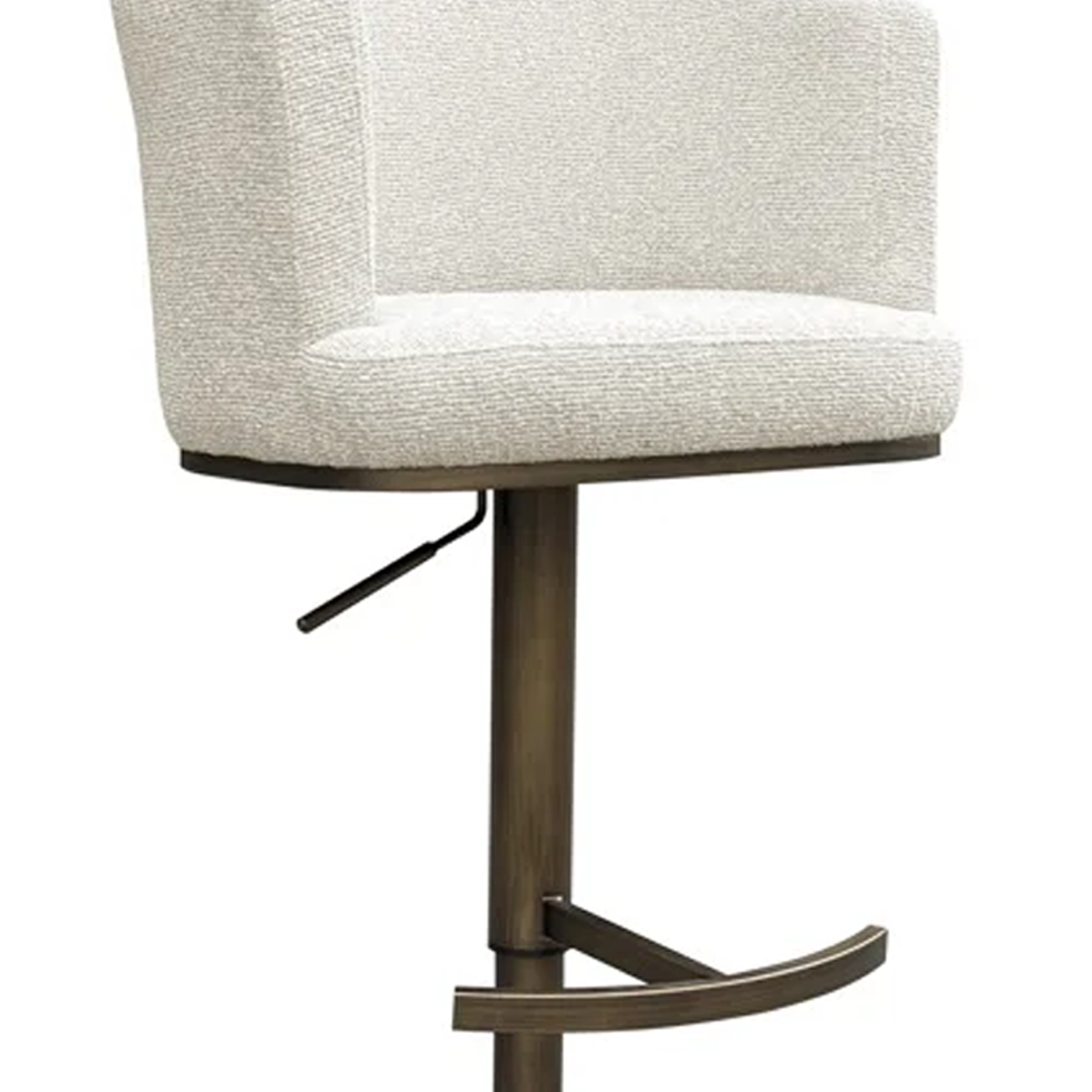 Barová stolička CHEYENNE béžová s antickým zlatom