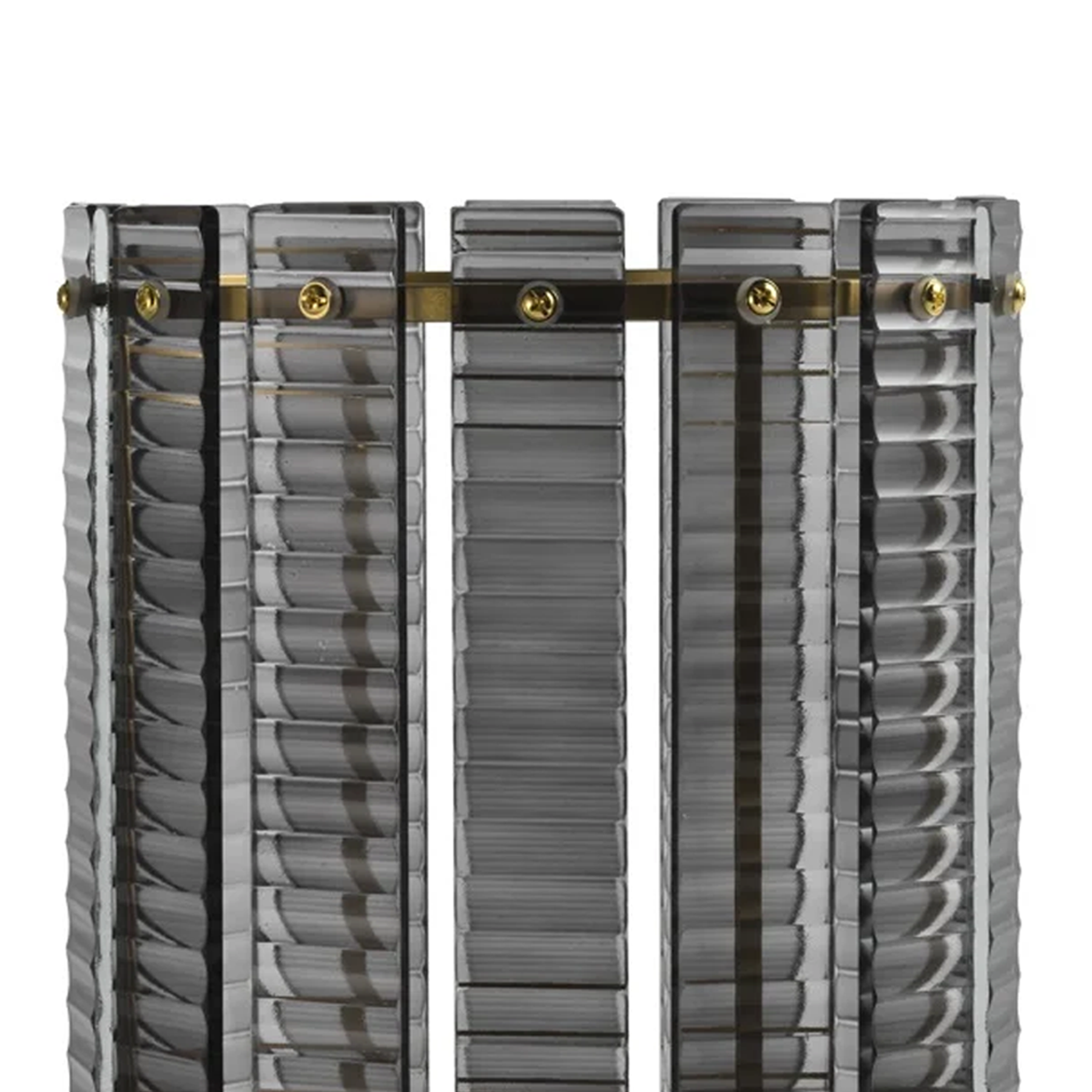 Svietnik DAYLING dymové sklo so zlatým dekorom