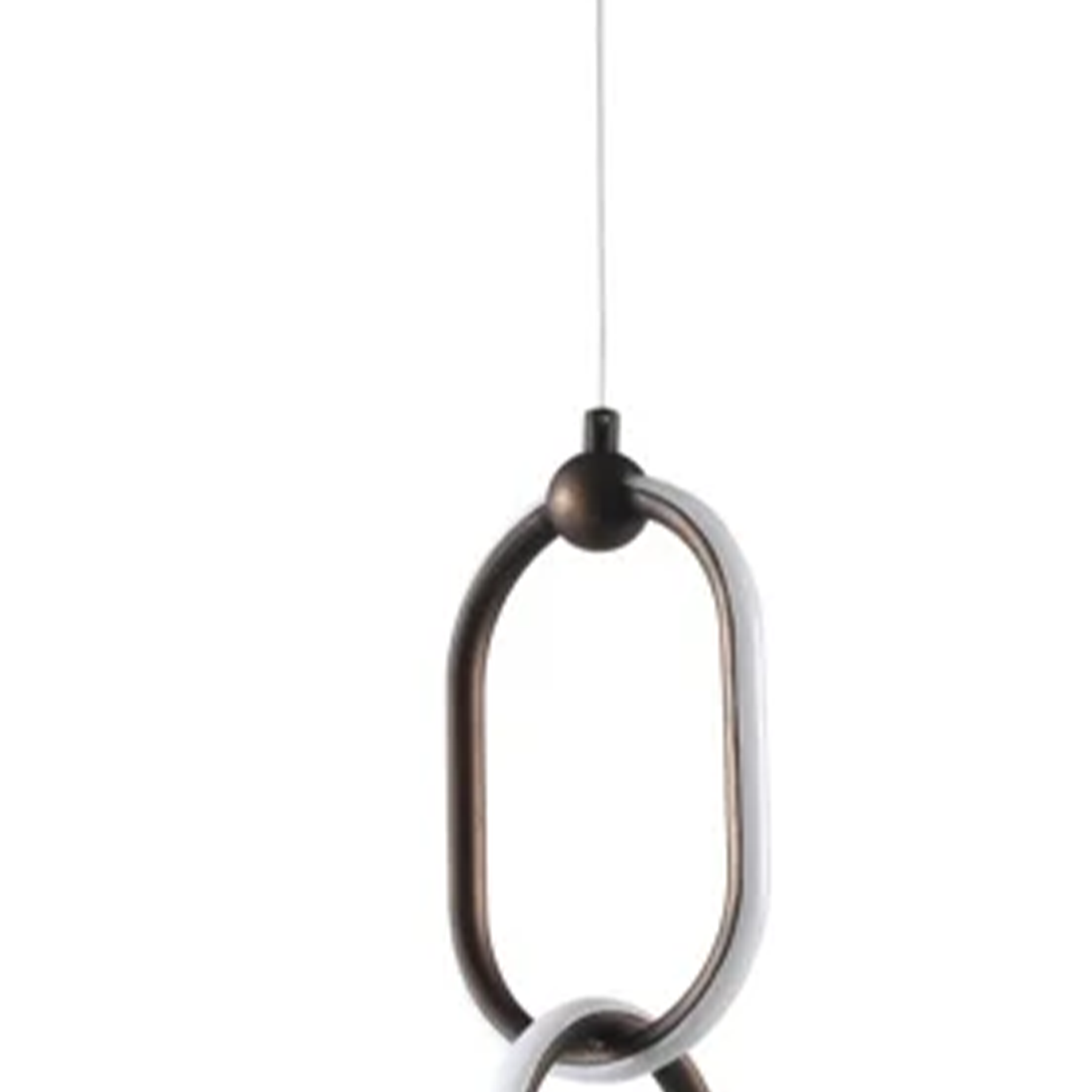 Lacey bronze hanging lamp