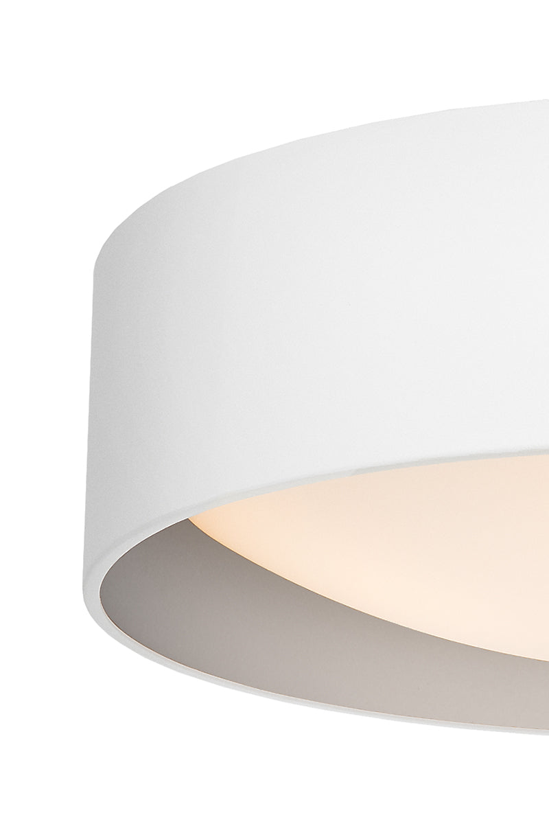 Závesná lampa VERO biela so strieborným stredom