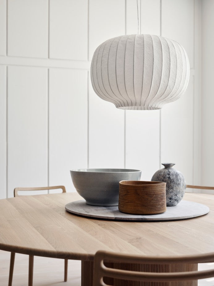 CABIN Chair in Caramel Leather with Light Oak Base