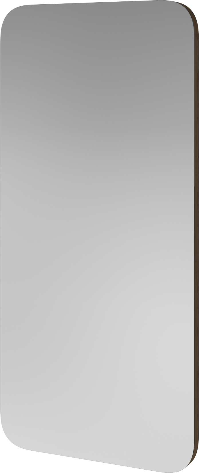 Lustro obdĺžnikové VALA rám z tmavého dubového dyhy