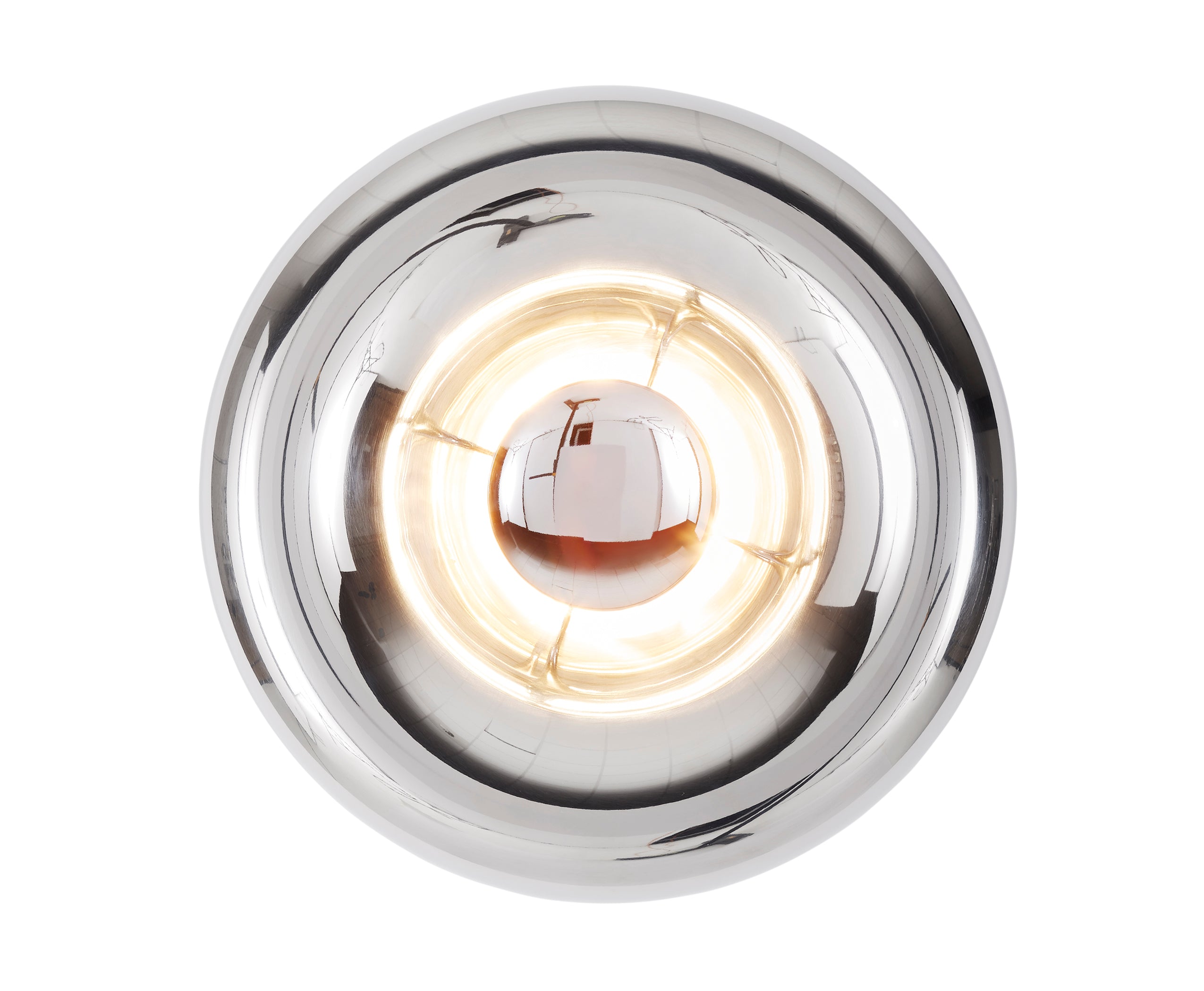 Nástenná lampa VOID strieborná