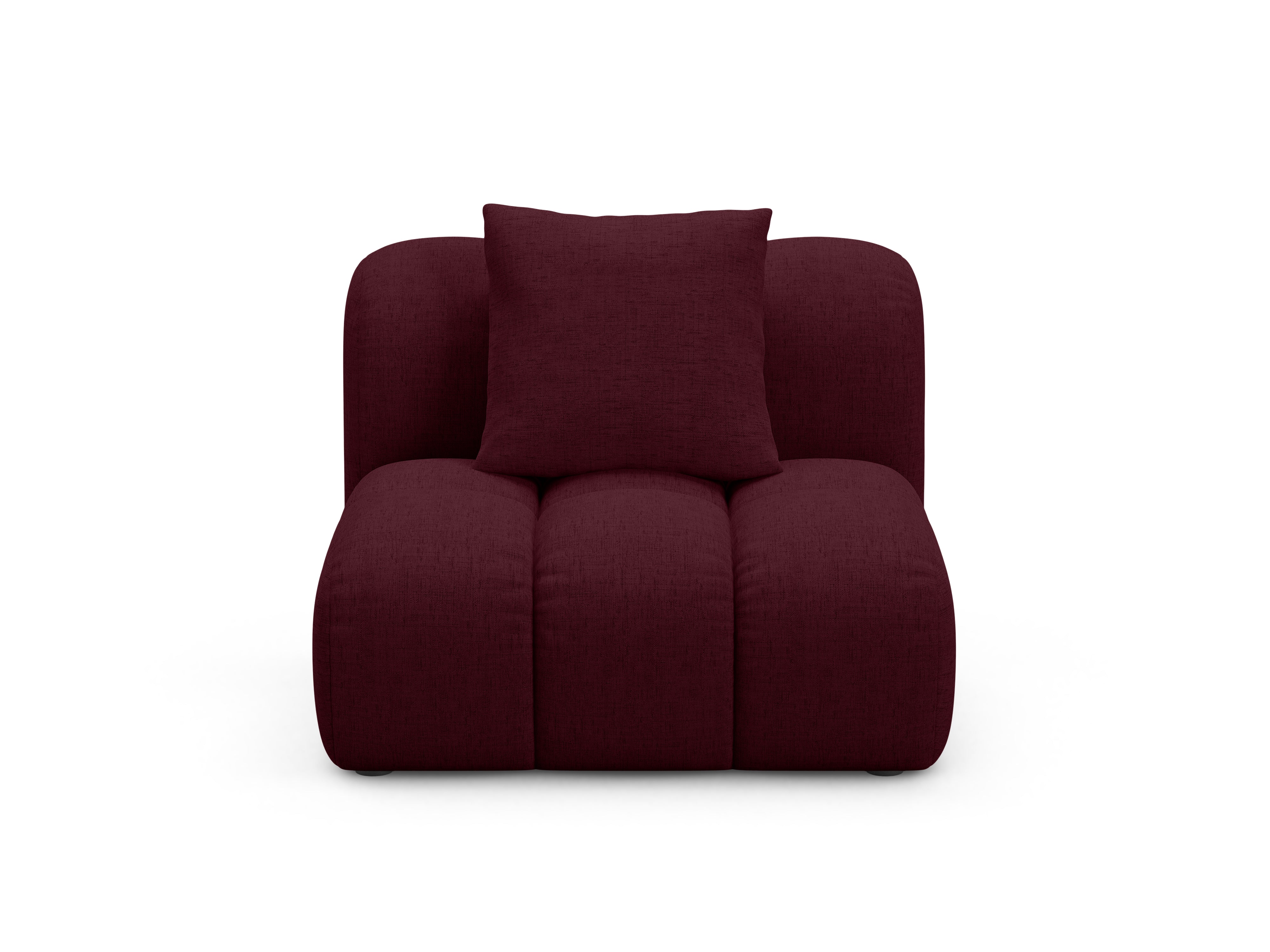 Armchair / module ASTRO burgundy chenille