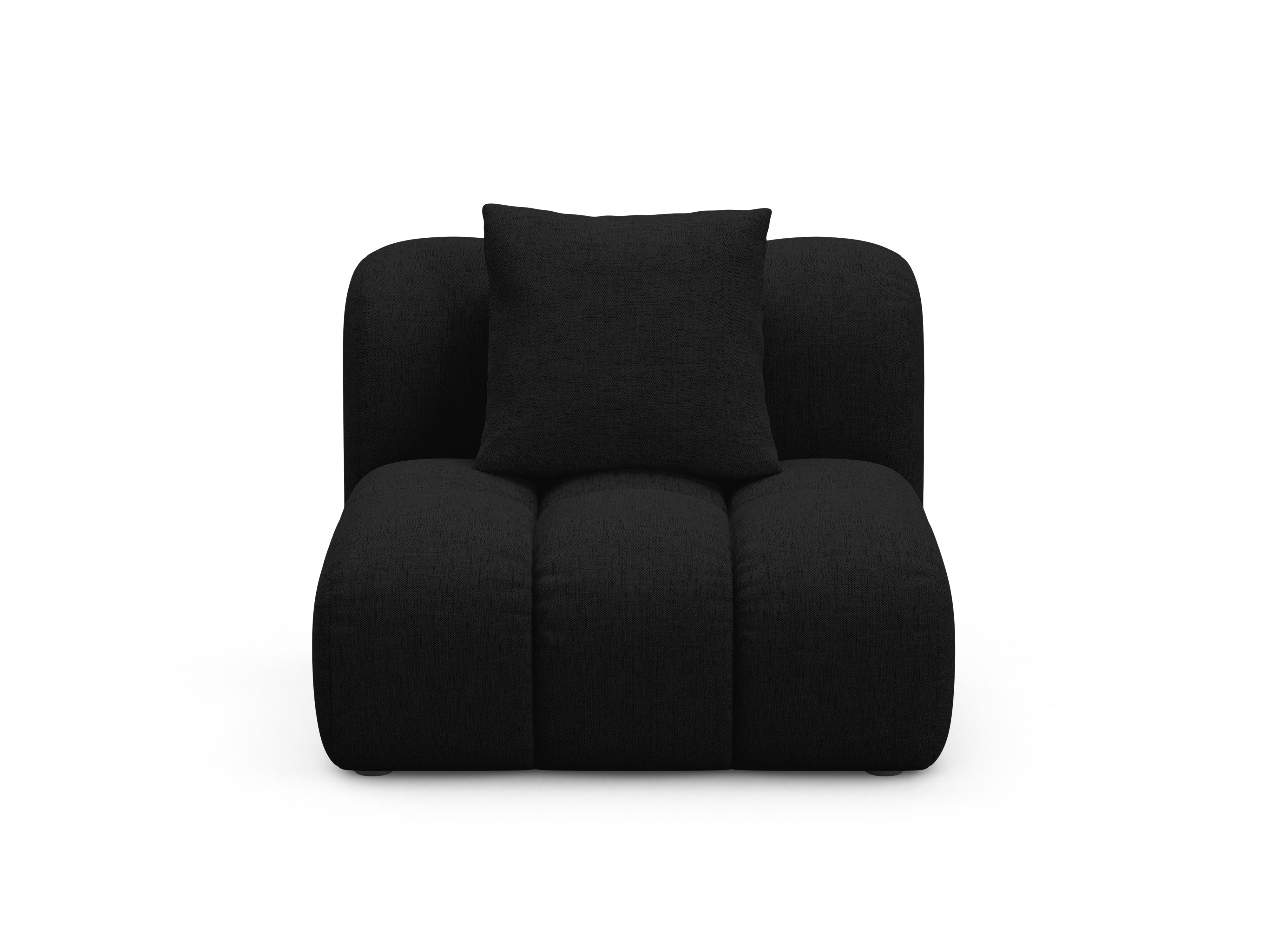 Armchair / module ASTRO black chenille