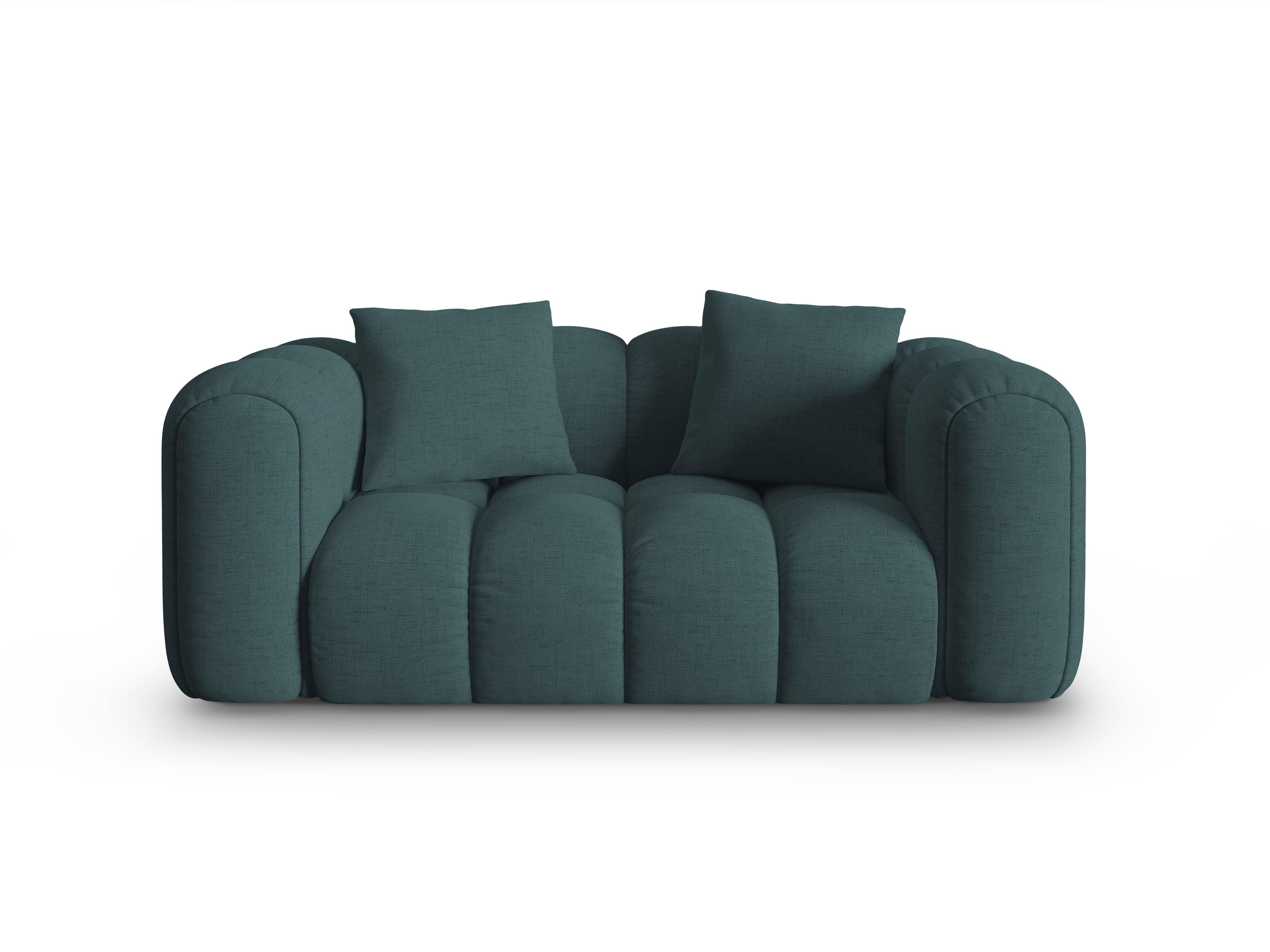 2-seater Sofa ASTRO turquoise chenille