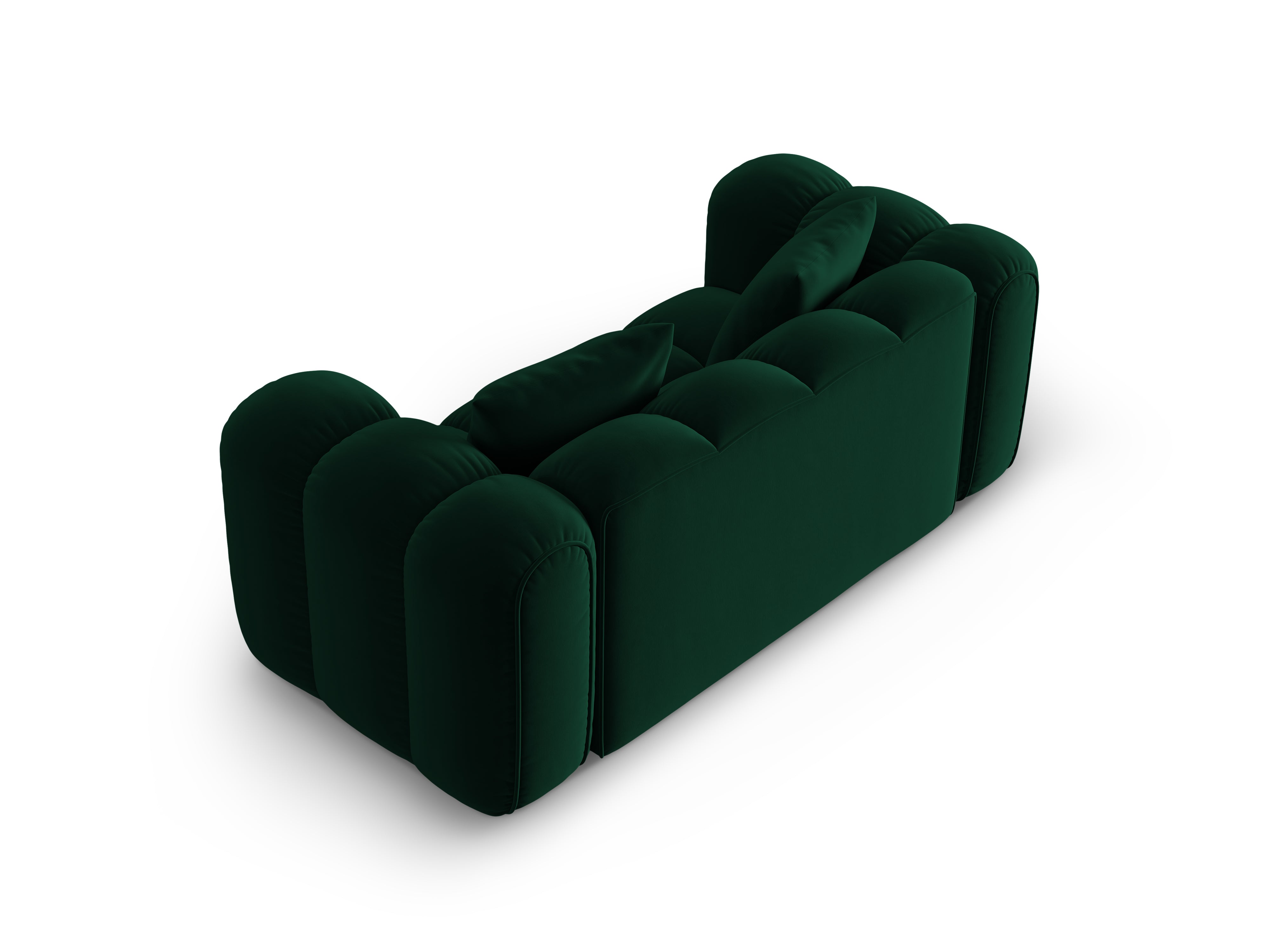 Velvet 2-Seater Sofa ASTRO Bottle Green
