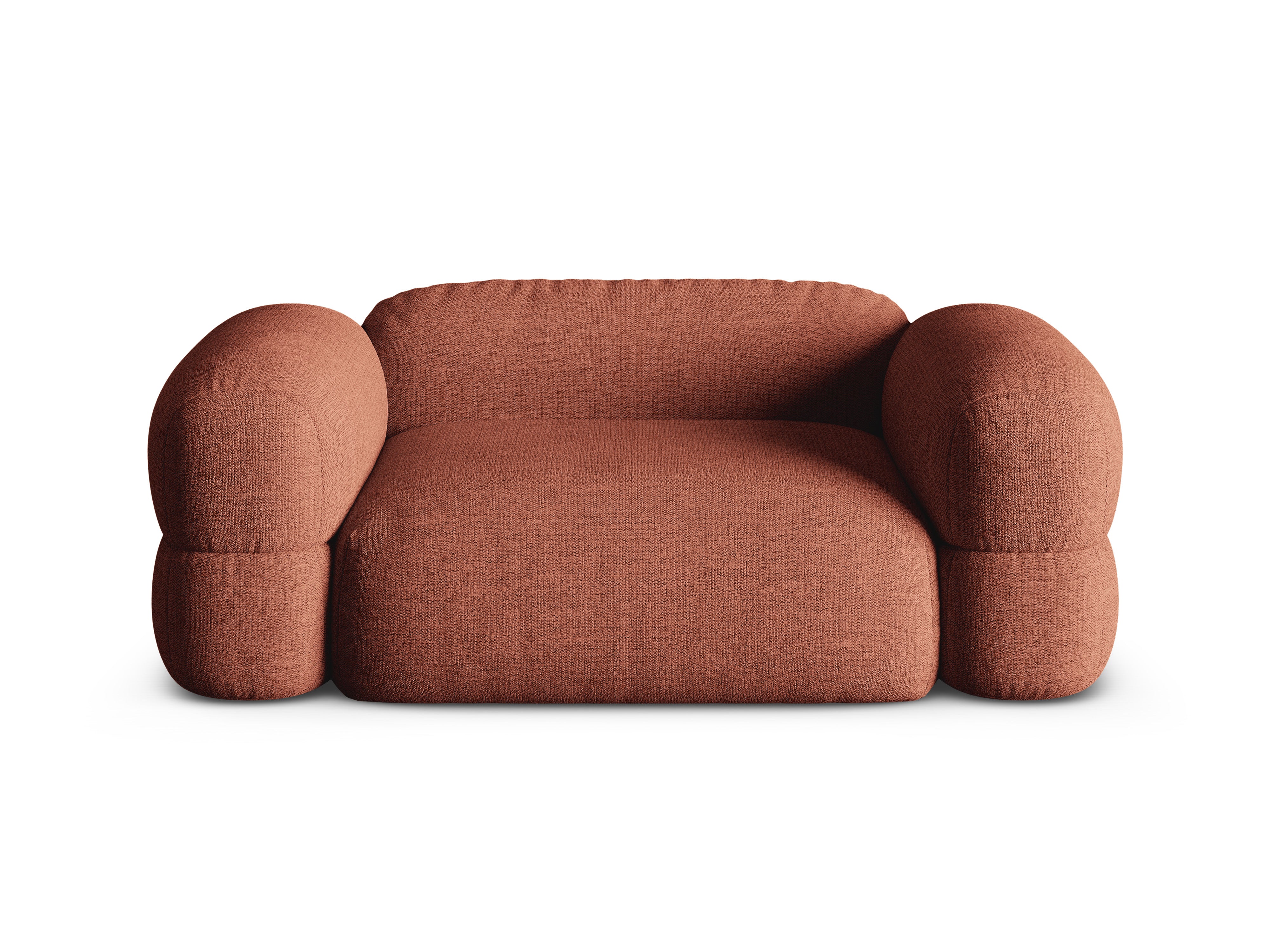 Sofa pre 2 osoby ROGER koralový szenil