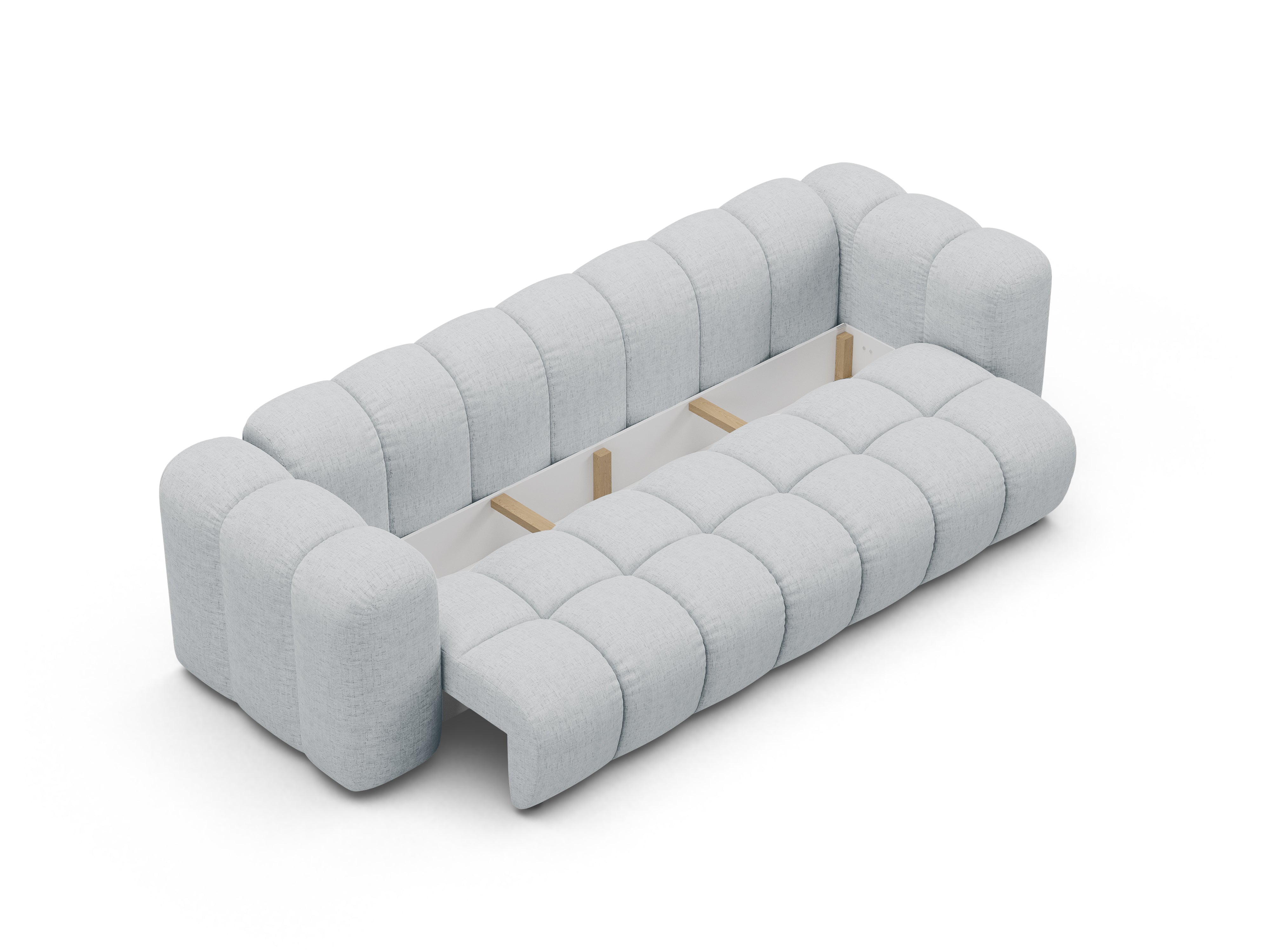 Pohovka s funkciou spania ASTRO svetlosivý šenil