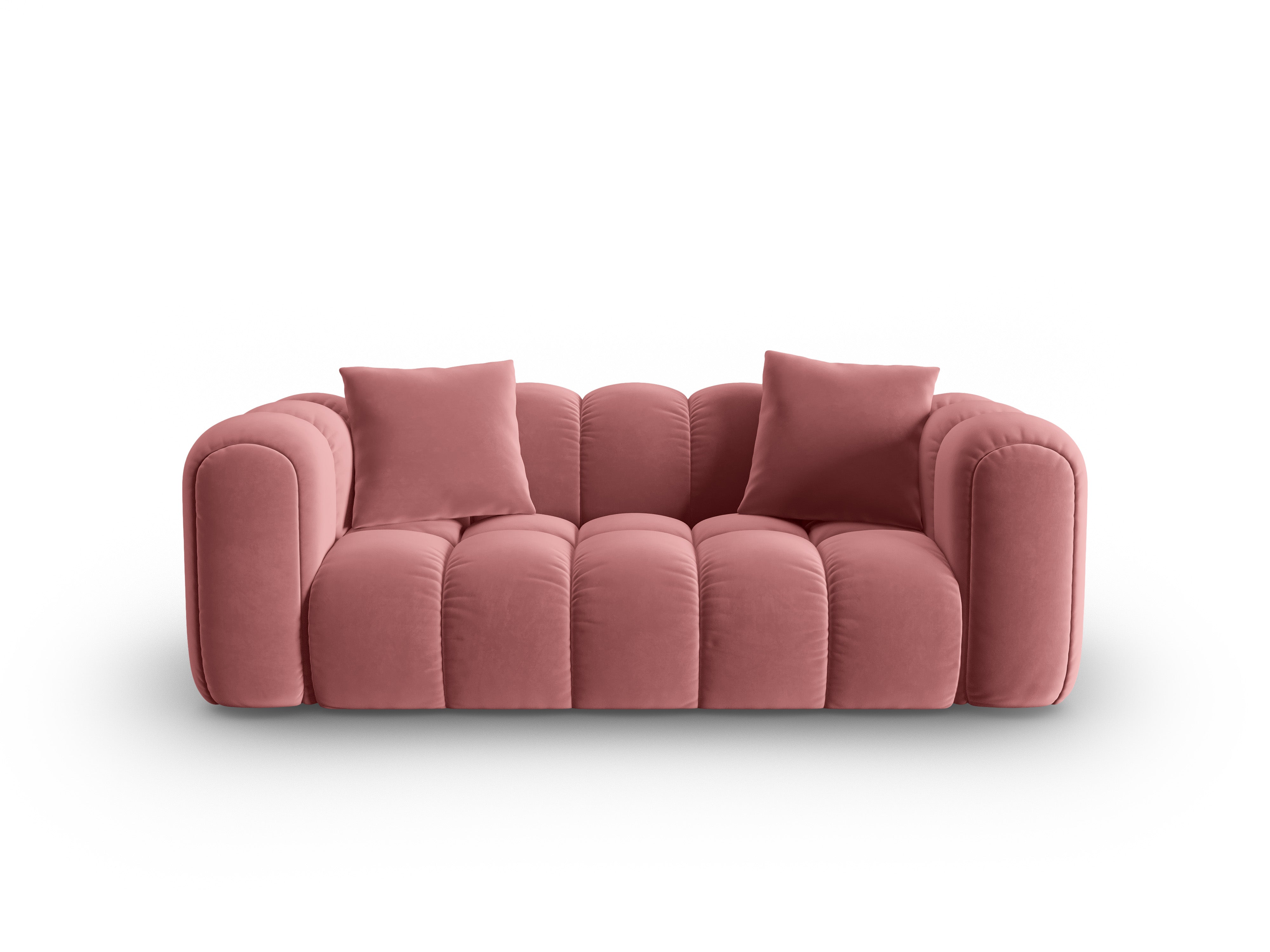 ASTRO pink velvet 3-seater sofa