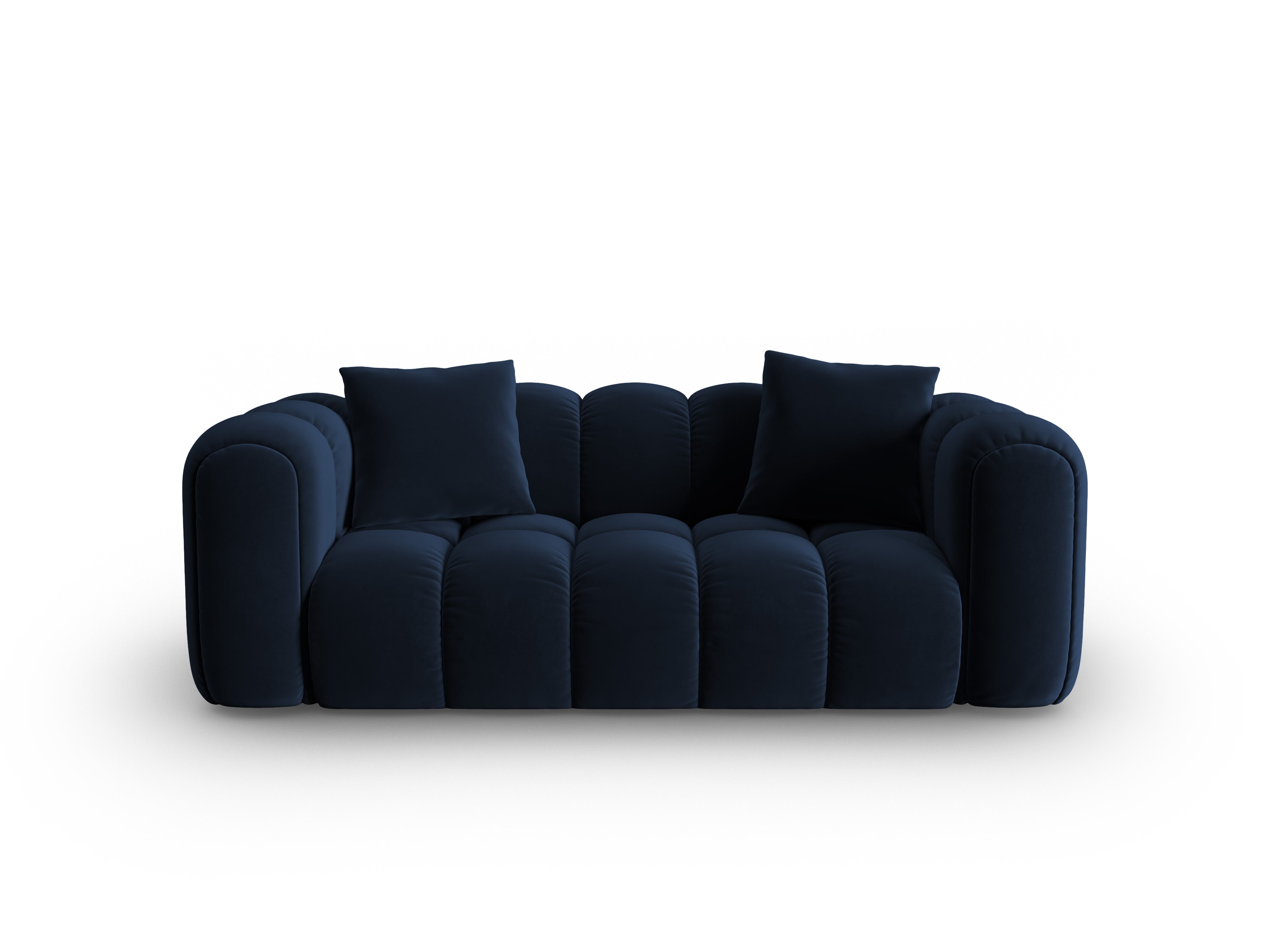 Sofa z jemného velúru 3-miestna ASTRO kráľovsky modrá