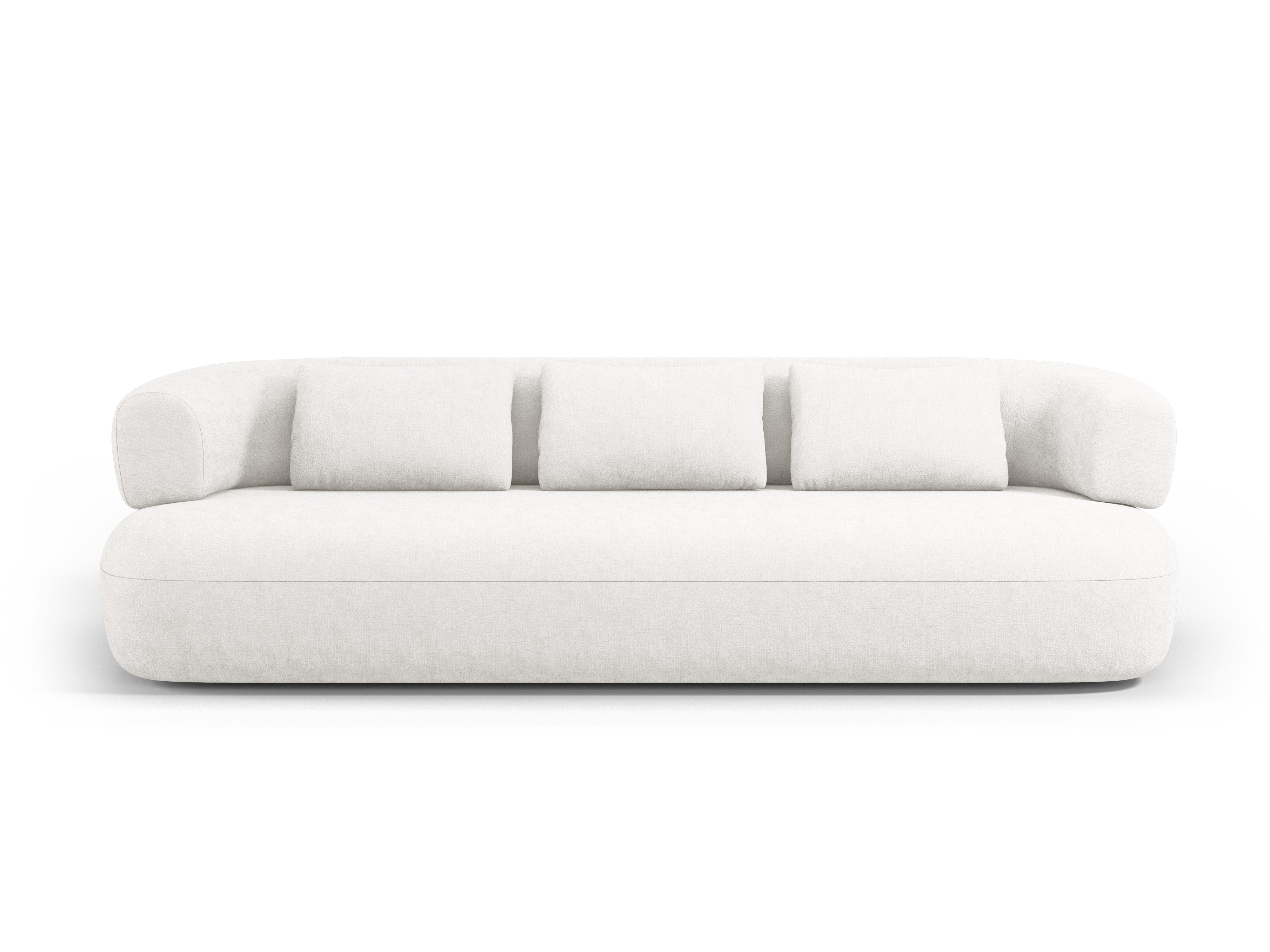 Sofa pre 3,5 osoby ALDRIN svetlo béžový šenil