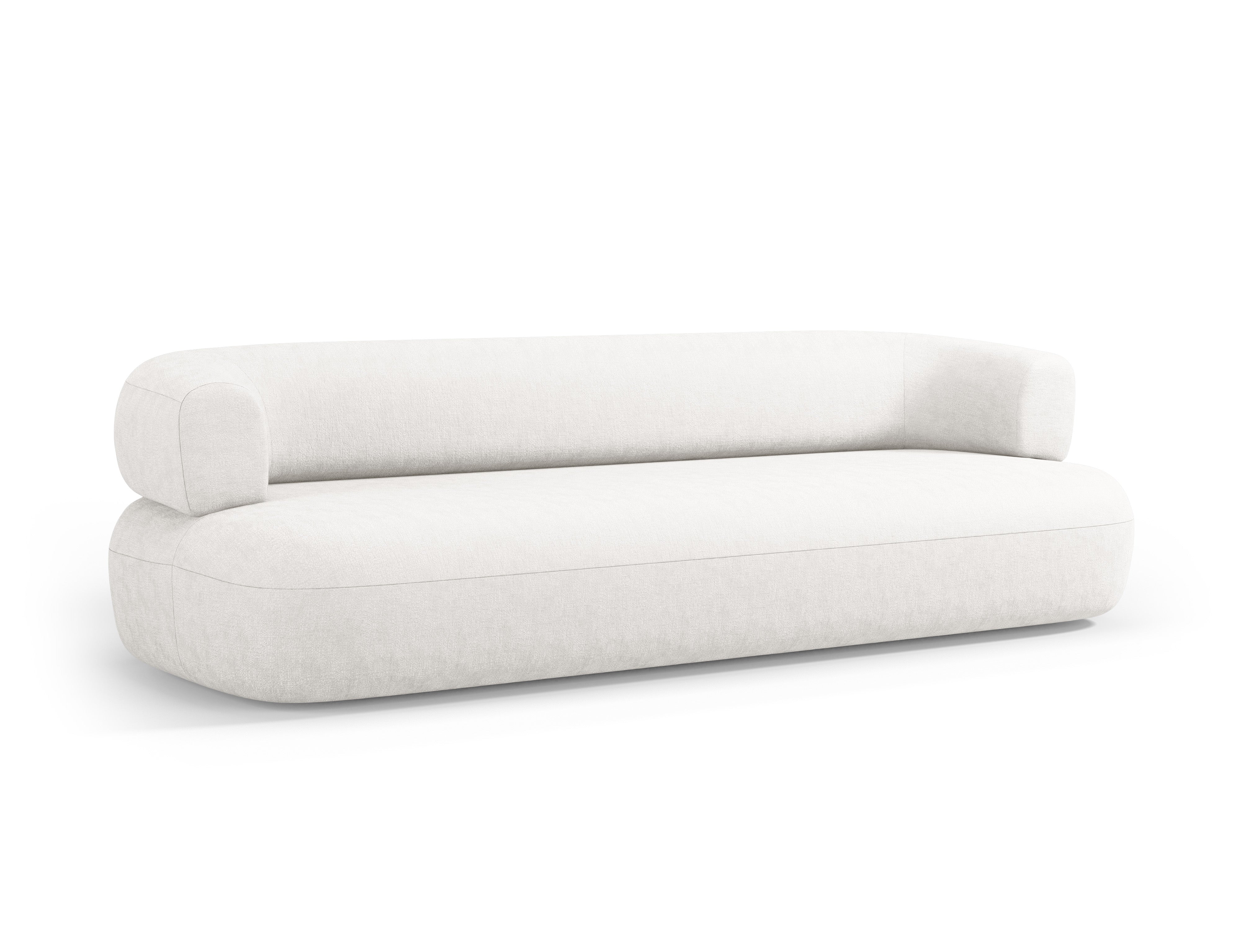 Sofa pre 3,5 osoby ALDRIN svetlo béžový šenil