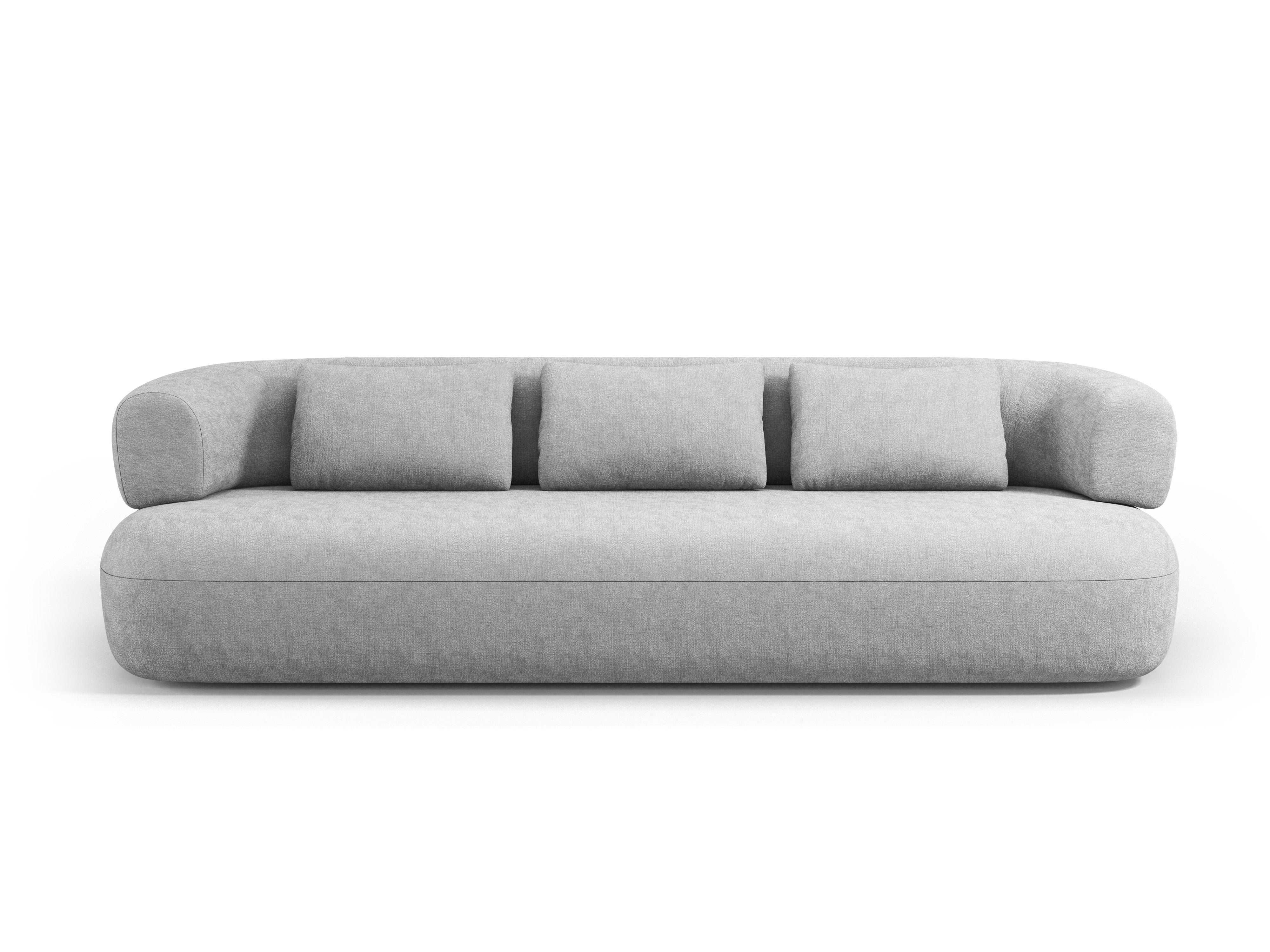 Sofa pre 3,5 osoby ALDRIN šedý s zamatom