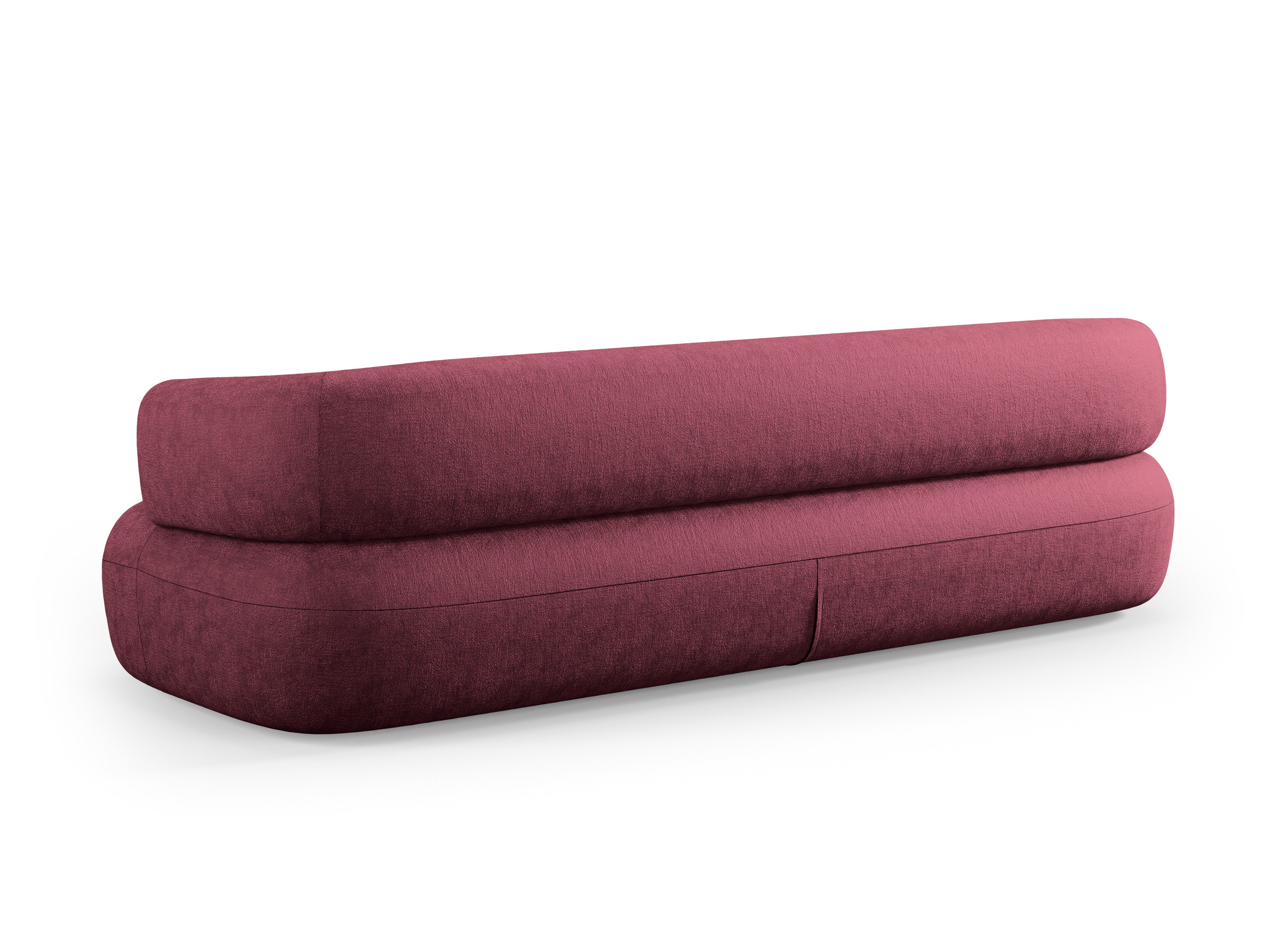 Sofa pre 3,5 osoby ALDRIN v karmazínovom šenile