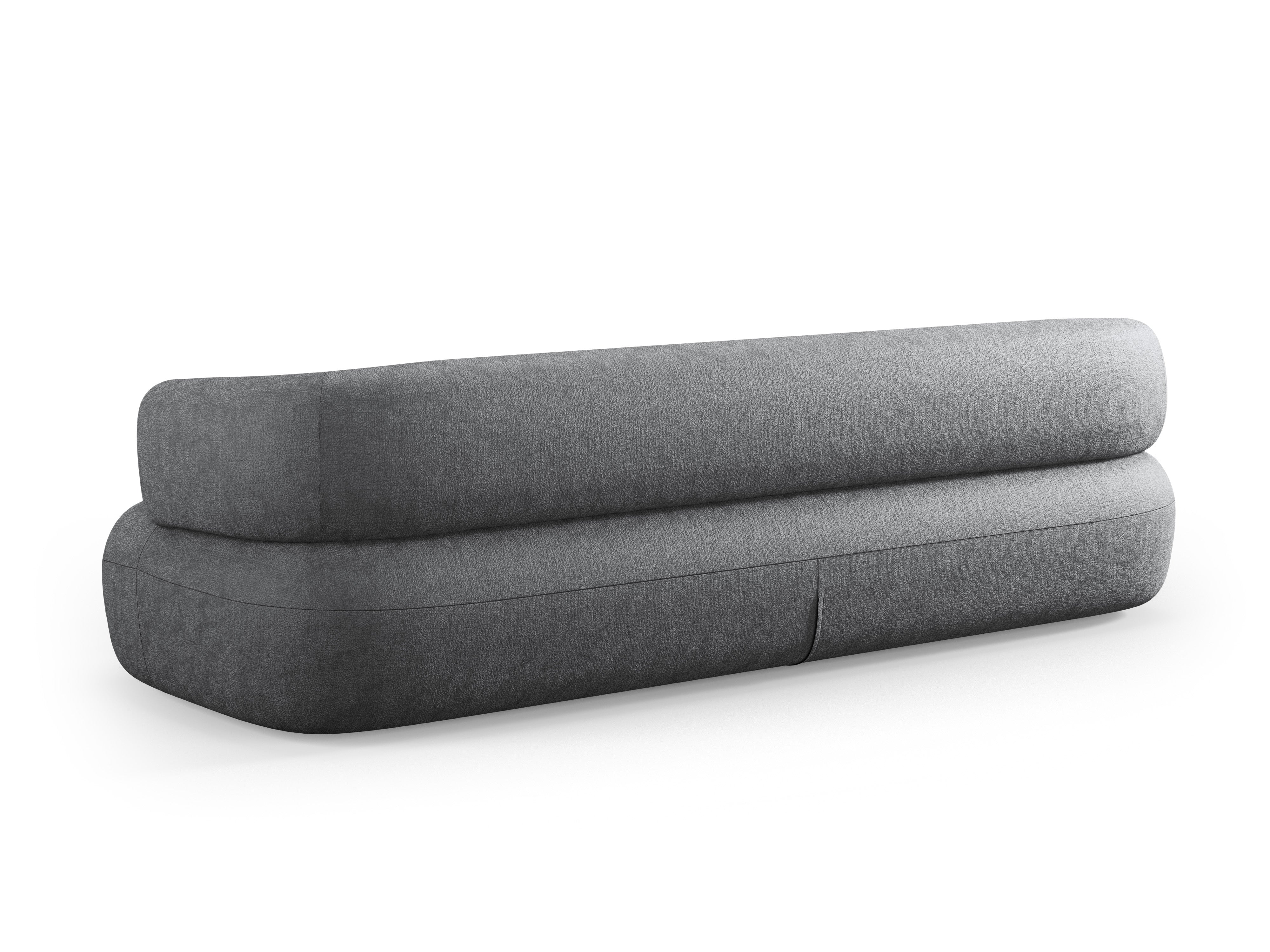 Sofa 3,5-miestna ALDRIN tmavosivý šenil