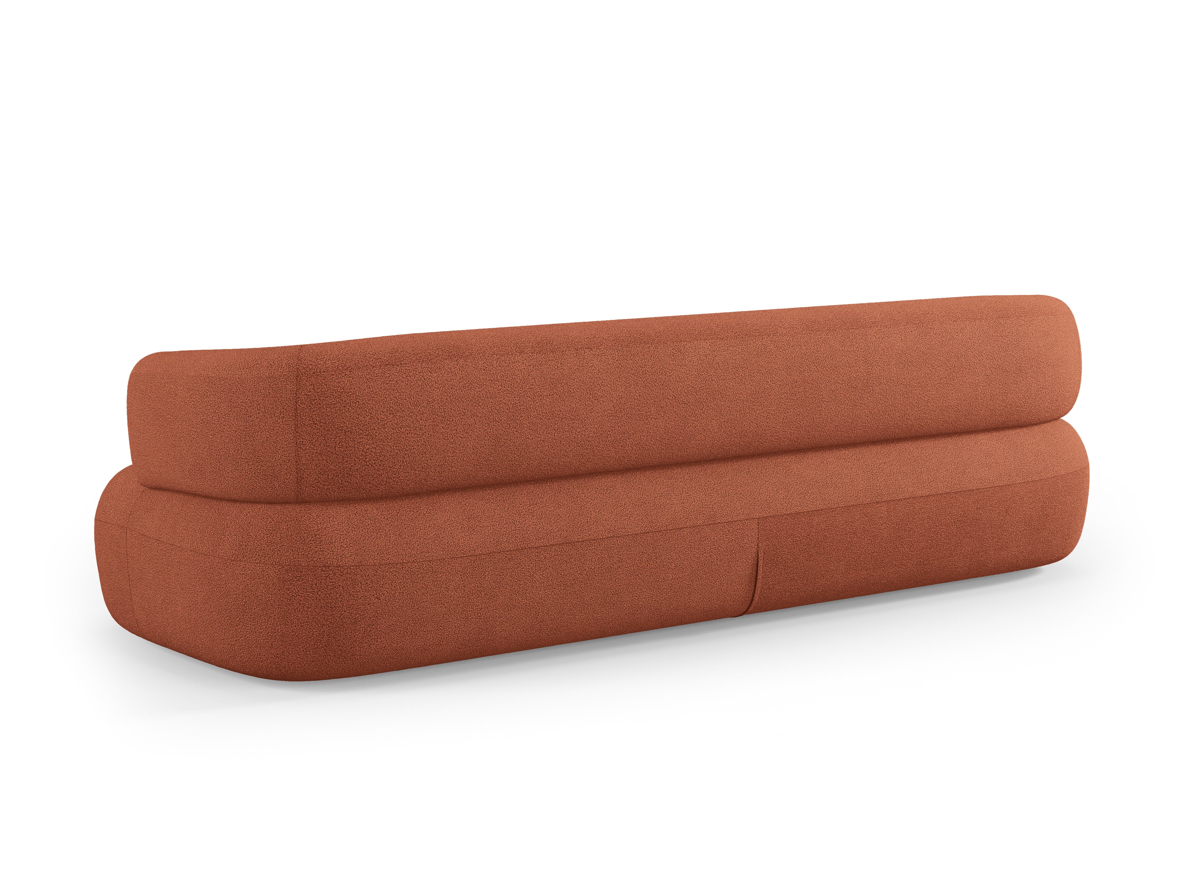 Sofa pre 3,5 osoby ALDRIN tehlová boucle
