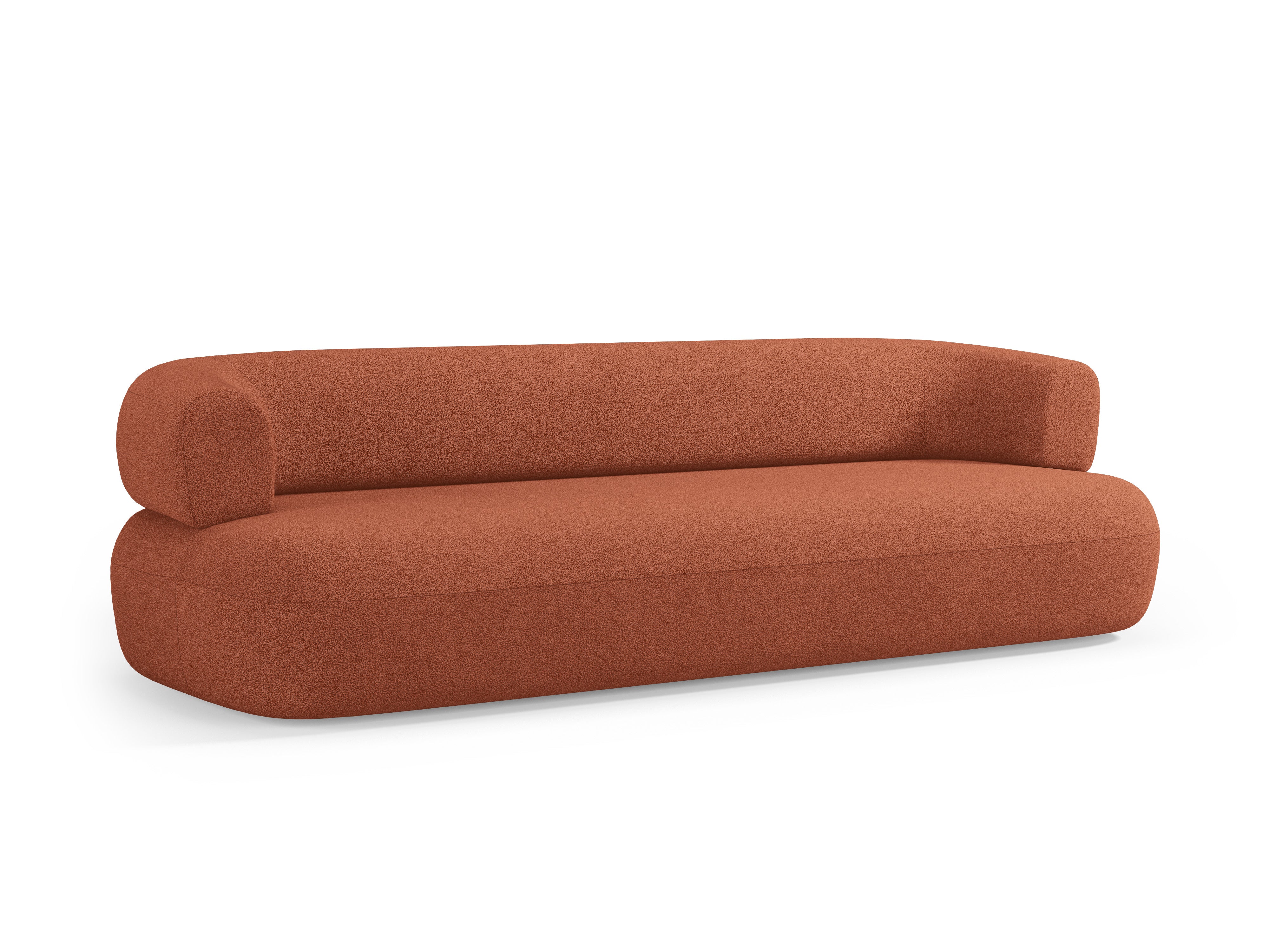 Sofa pre 3,5 osoby ALDRIN tehlová boucle