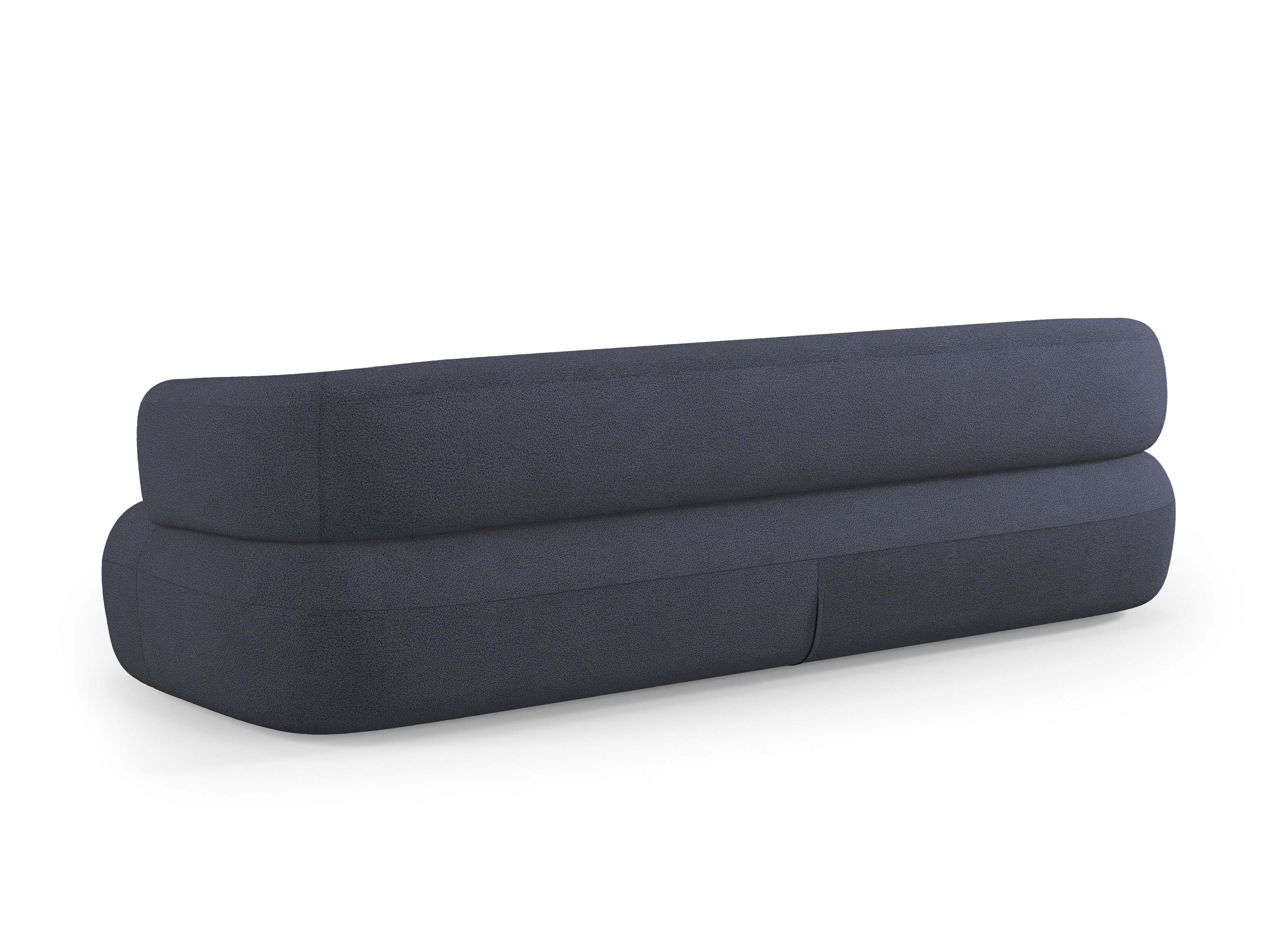 Sofa pre 3,5 osoby ALDRIN v granátovom boucle.