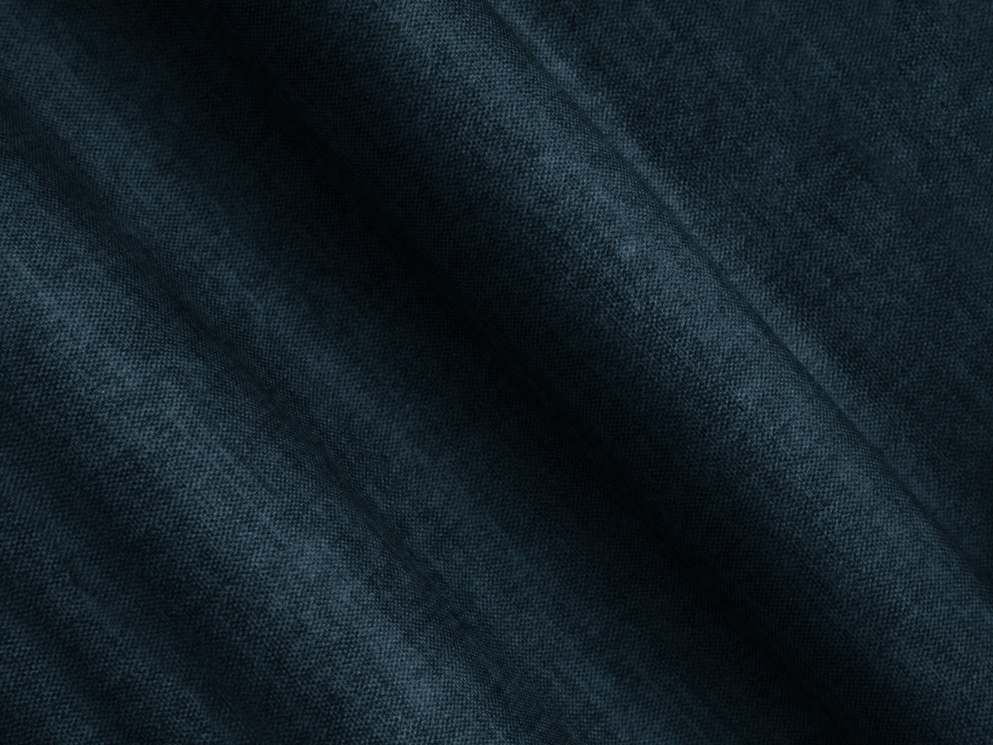 Velvet sofa for 4 people ROGER petrol blue