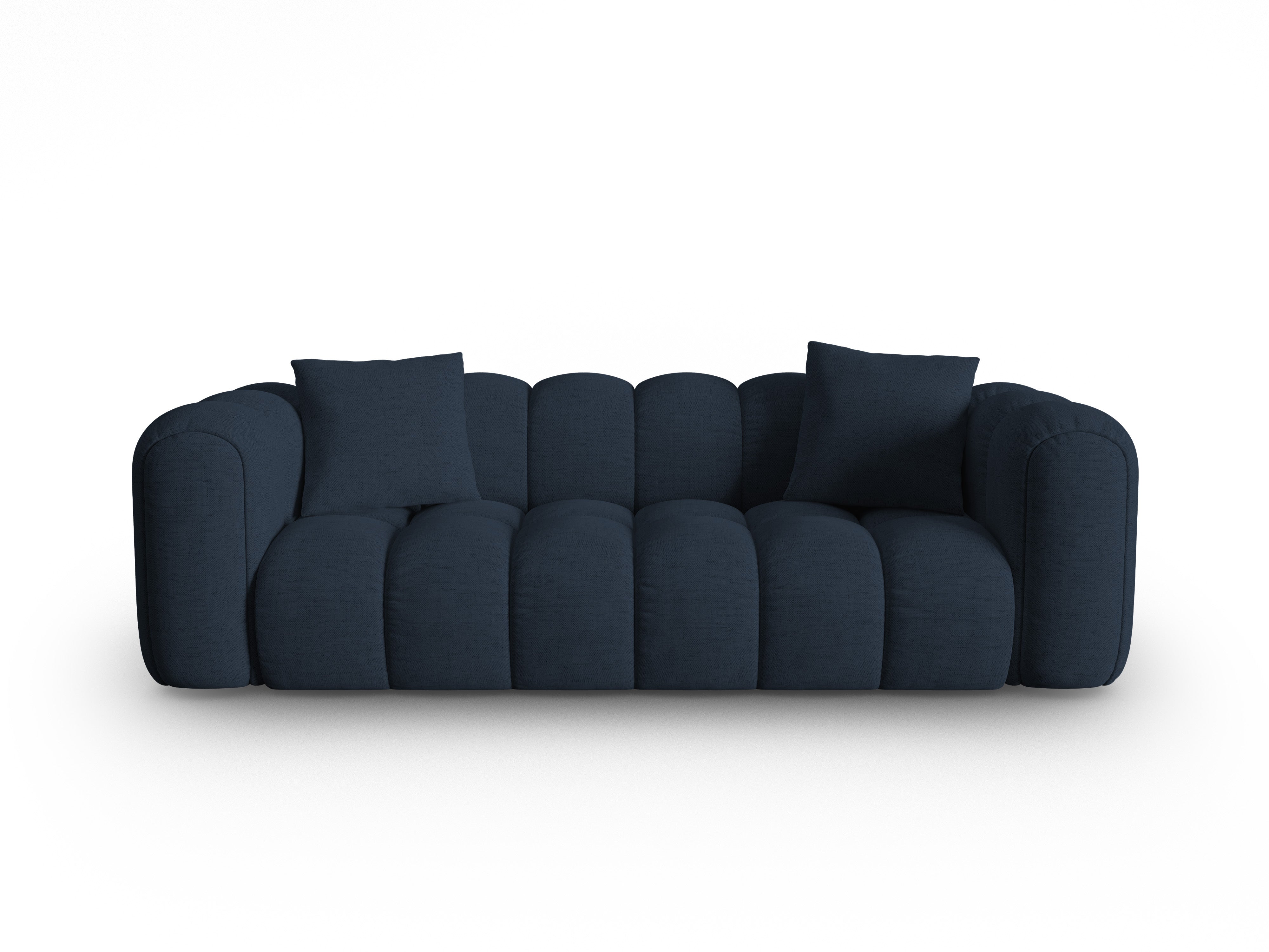 4-seater ASTRO royal navy blue chenille sofa