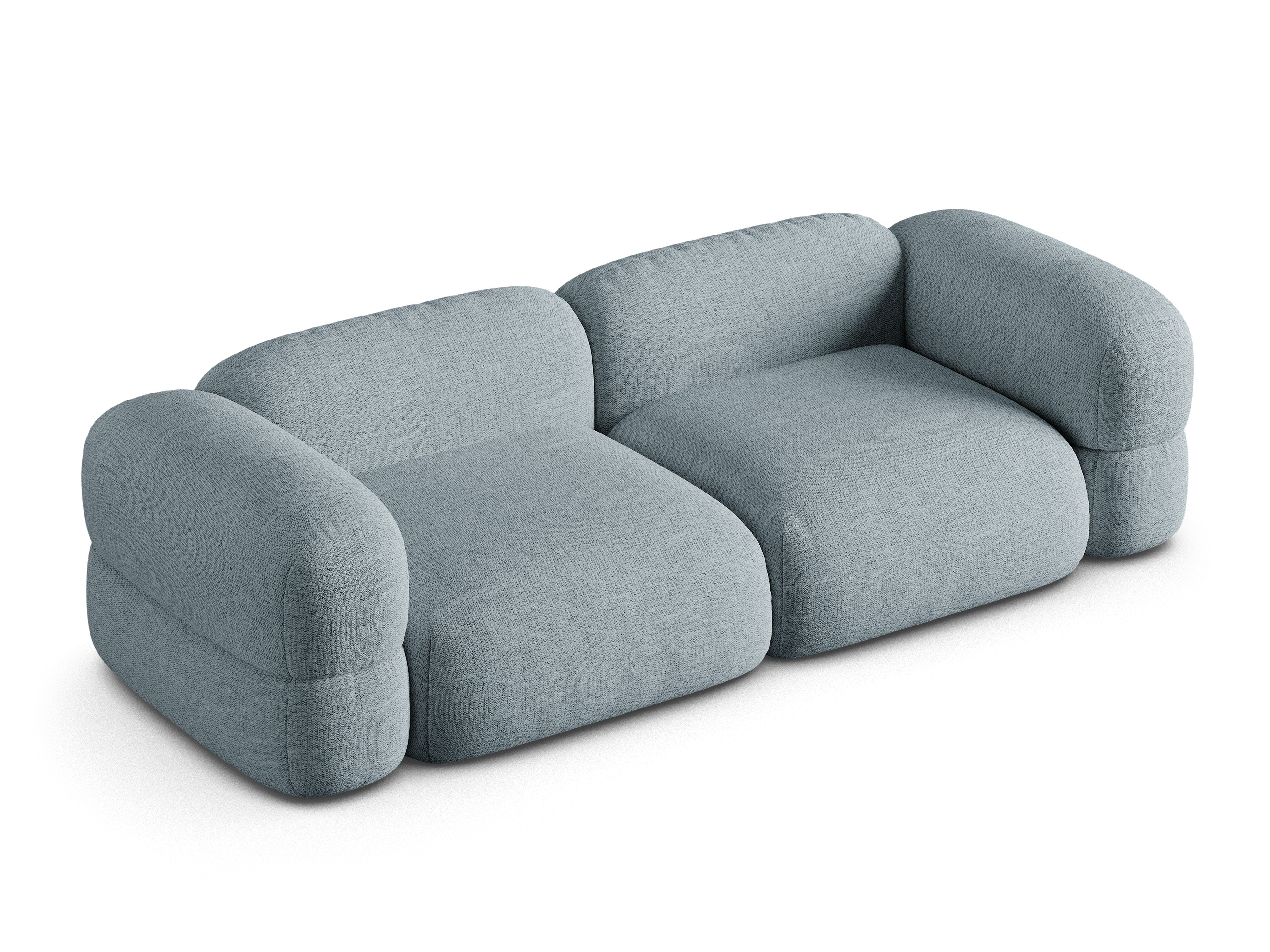 4-seater Sofa ROGER light blue chenille