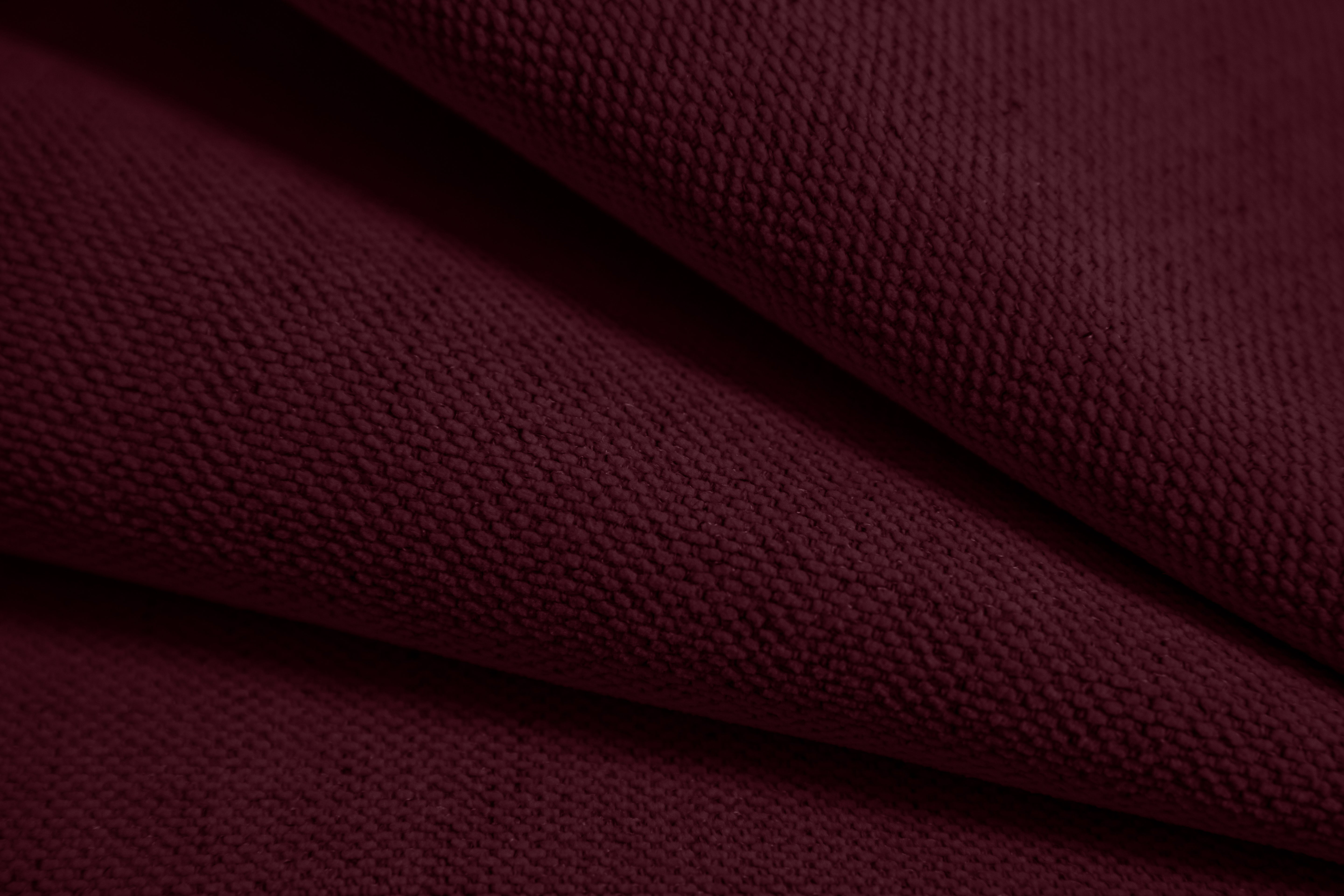 Open left-sided corner sofa ASTRO burgundy chenille